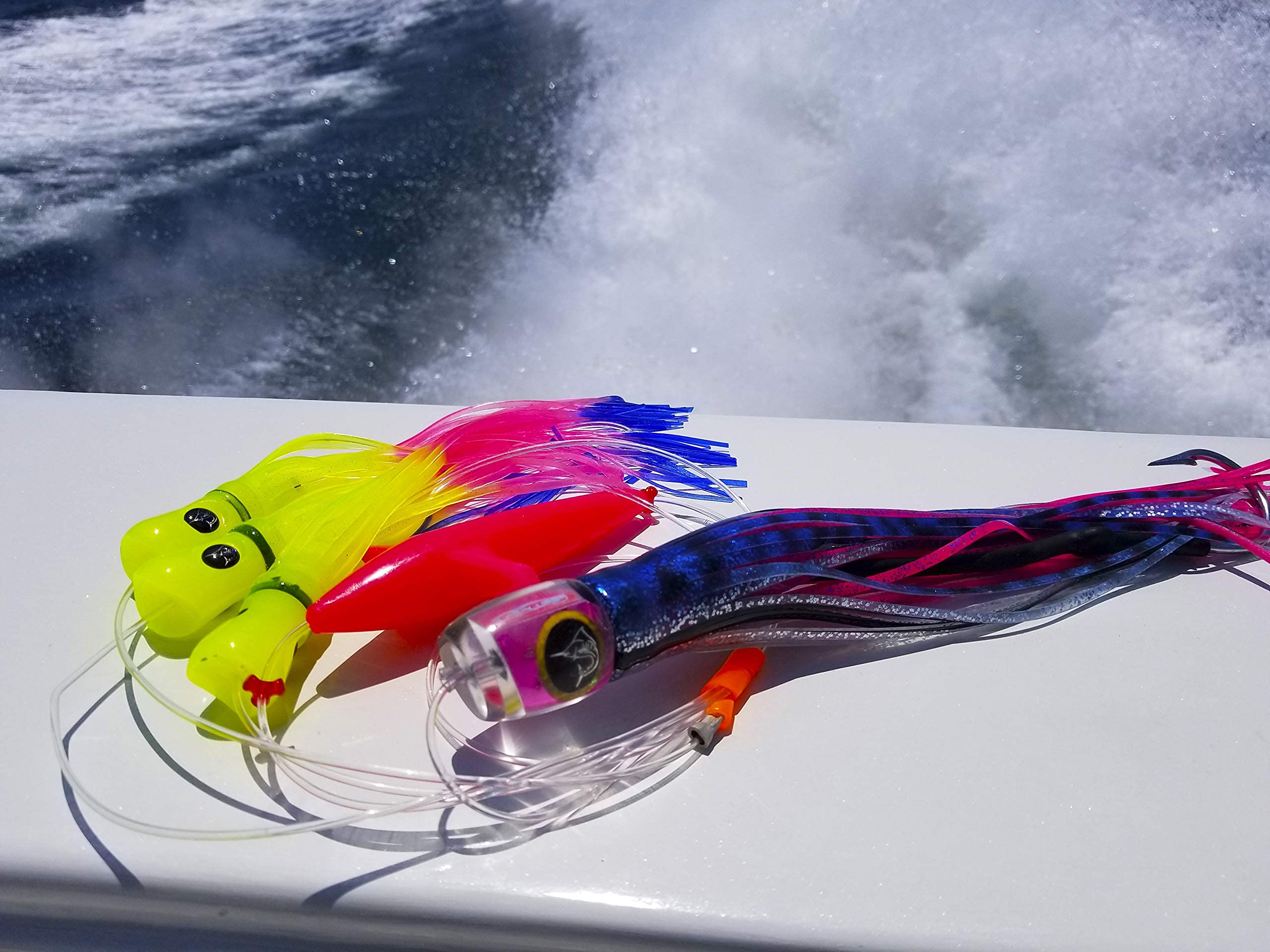 Premium Bigeye Tuna UV Candy Lure - Pelagic Magic Skipjack Hybrid Daisy Chain Fishing Bait | Handmade in USA | Ideal for Offshore Trolling & Saltwater Game Fishing