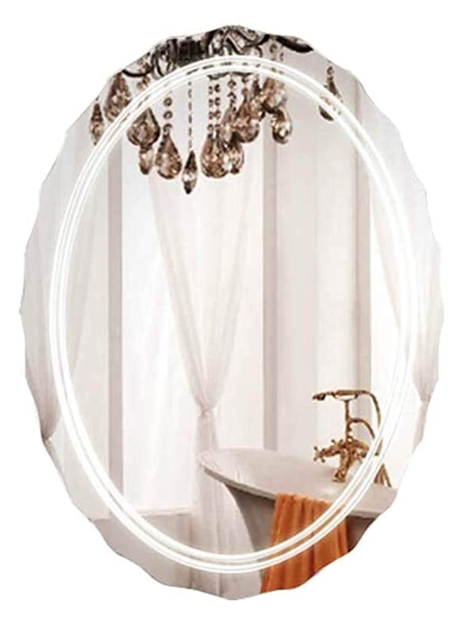 UMKY Vanity Mirror - Wall Mounted, Modern Frameless for Bathroom & Dressing Table