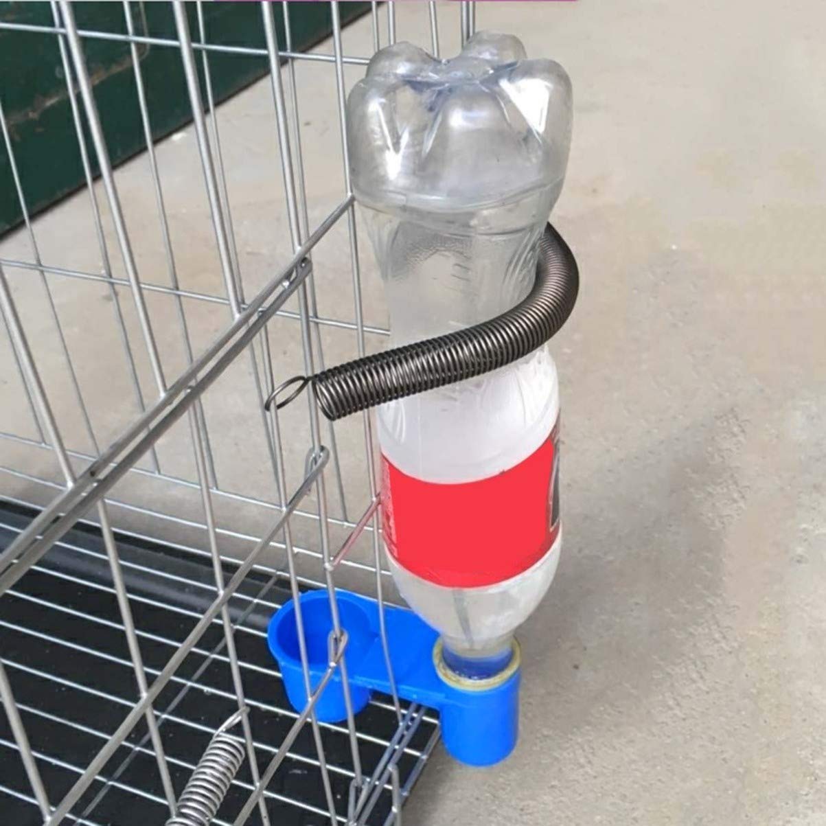 5pcs Automatic Bird Cage Water and Food Bowls - Double Mouth Dispenser for Cockatiel, Parrot, and Small Pets - Durable Pet Feeder Cups for Easy Feeding and Hydration - Perfect for Bird Cages, Aviaries, and Pet Travel Accessories