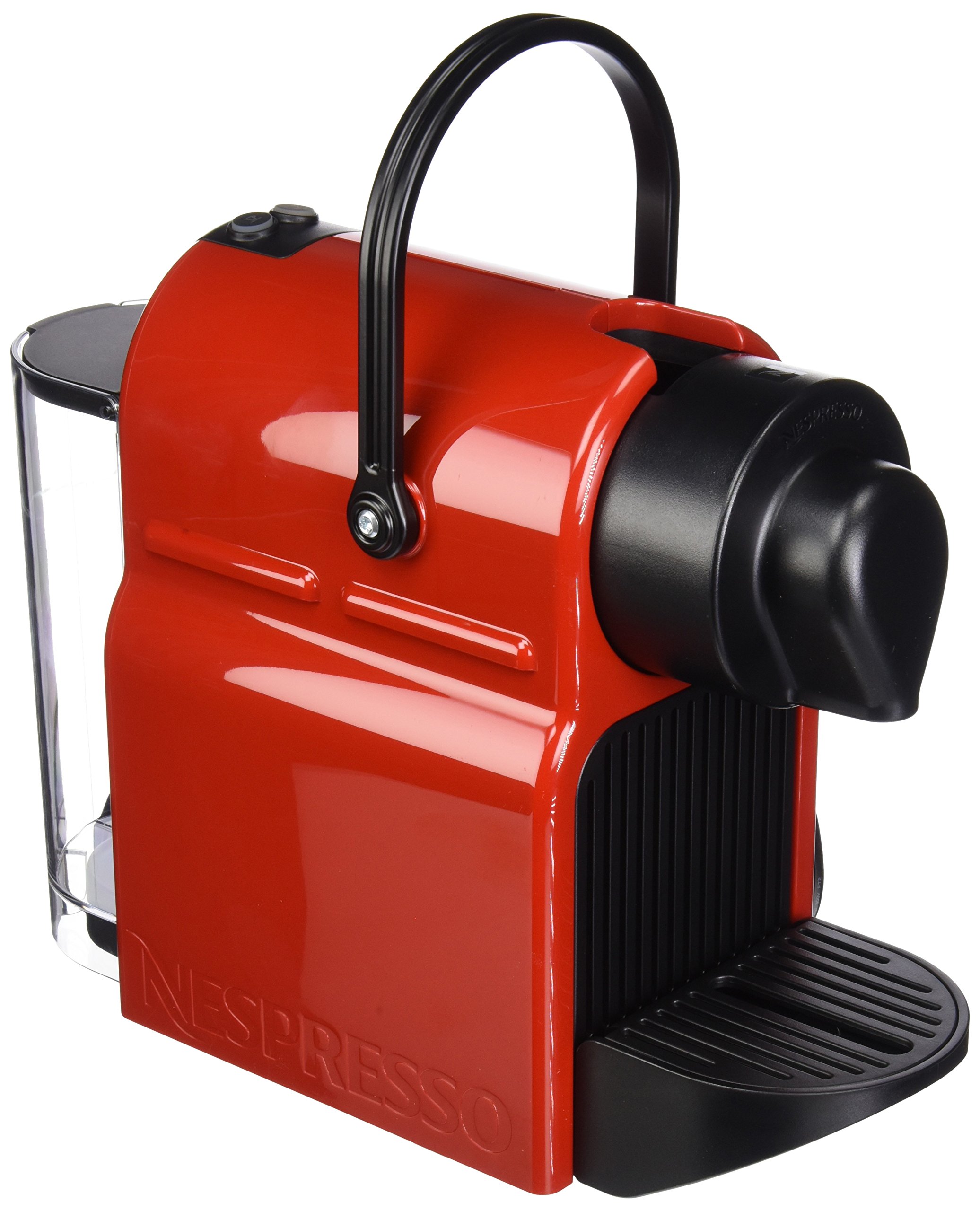 Nespresso Inissia Espresso Machine with 24oz Capacity - Compact Red Coffee Maker for Home & Office | Perfect for Espresso, Lungo & Americano Coffee Lovers