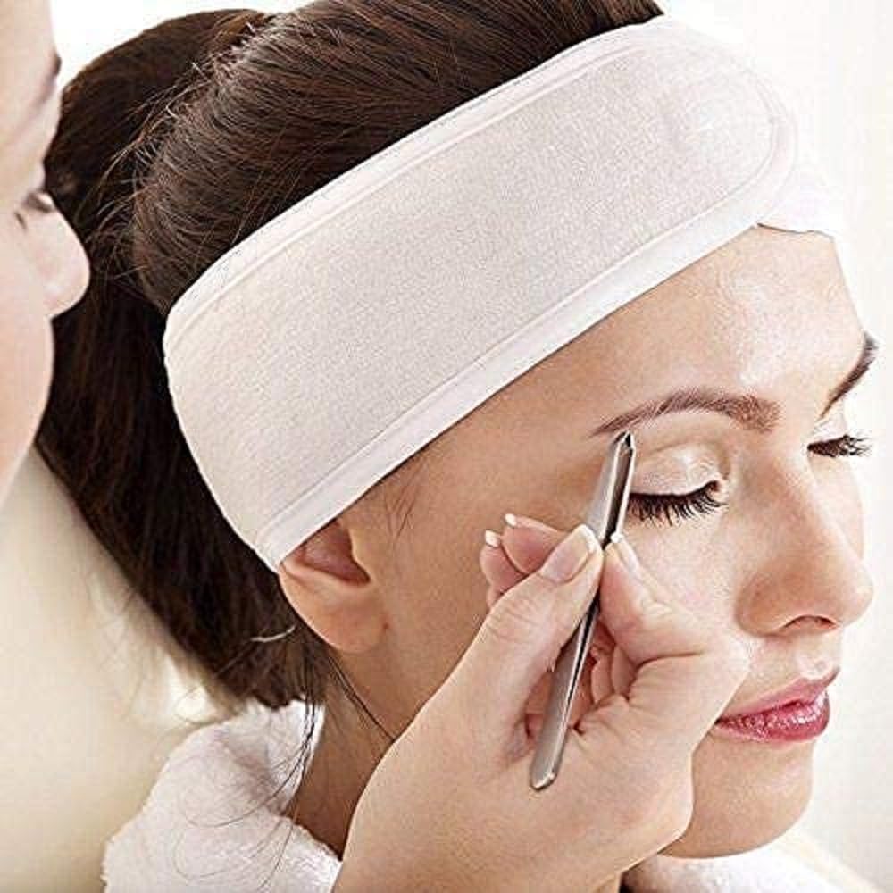 ZAUKY 2-Pack Reusable Makeup Headbands for Women - Soft & Wide Facial Bands for Salon, Spa, and Home Use - Non-Slip Hair Accessories for Skincare, Washing Face, Hair Dyeing, and Beauty Treatments