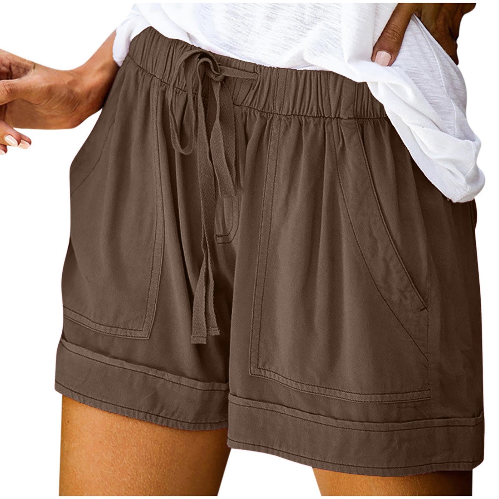 APIVOE Women's High Waisted Stretchy Denim Shorts for Summer Casual