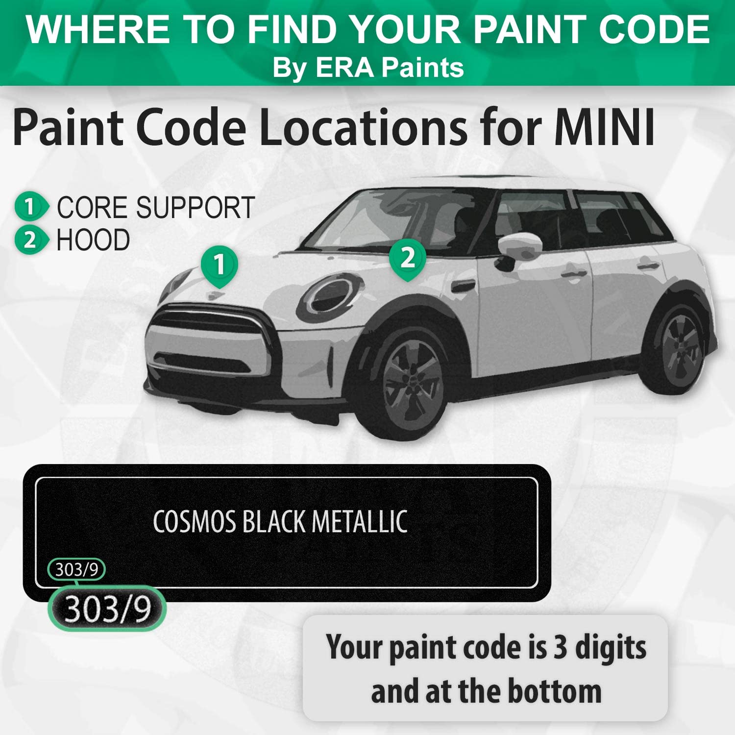 **ERA Paints B19 Light Coffee Automotive Touch Up Paint Spray Kit for MINI - Exact Color Match, Scratch Repair & Rust Protection - Perfect for Car, Truck, and Motorcycle Touch-Ups**