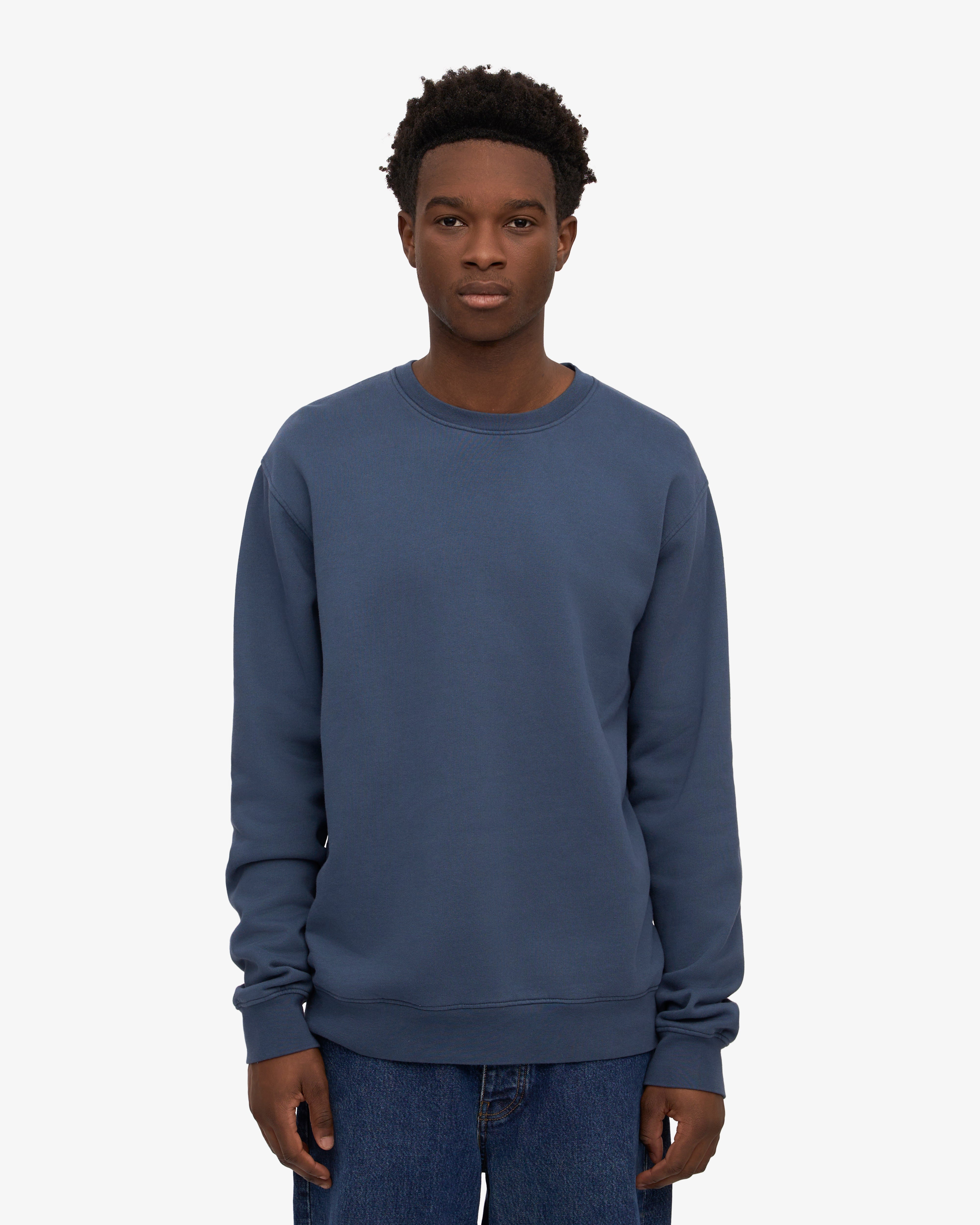 Classic Organic Cotton Crew Neck T-Shirt for Men - Soft & Comfortable Petrol Blue Tee - Perfect for Casual Wear, Gym & Everyday Outfits
