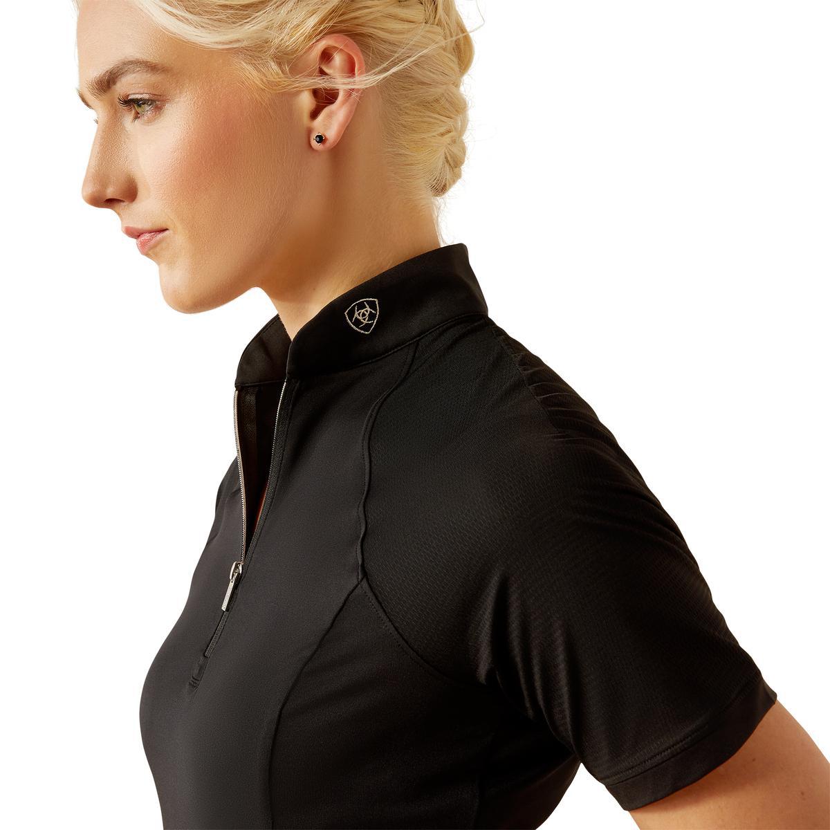 Ariat Women's Soquel 1/4 Zip Short Sleeve Baselayer Shirt - Moisture Wicking & Breathable Activewear for Hiking, Running & Outdoor Activities