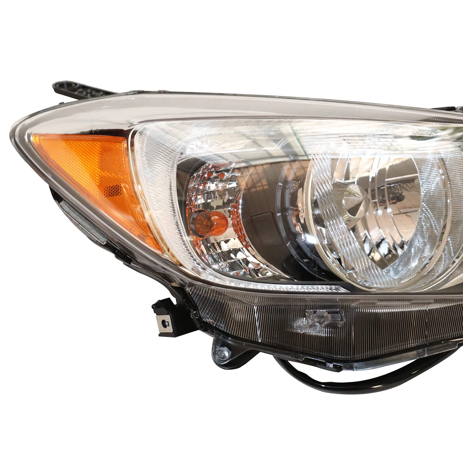 2012-2014 Subaru Impreza & XV Crosstrek Right Passenger Side Headlight Assembly - Halogen Black Housing Headlamp Replacement for Improved Night Driving Safety