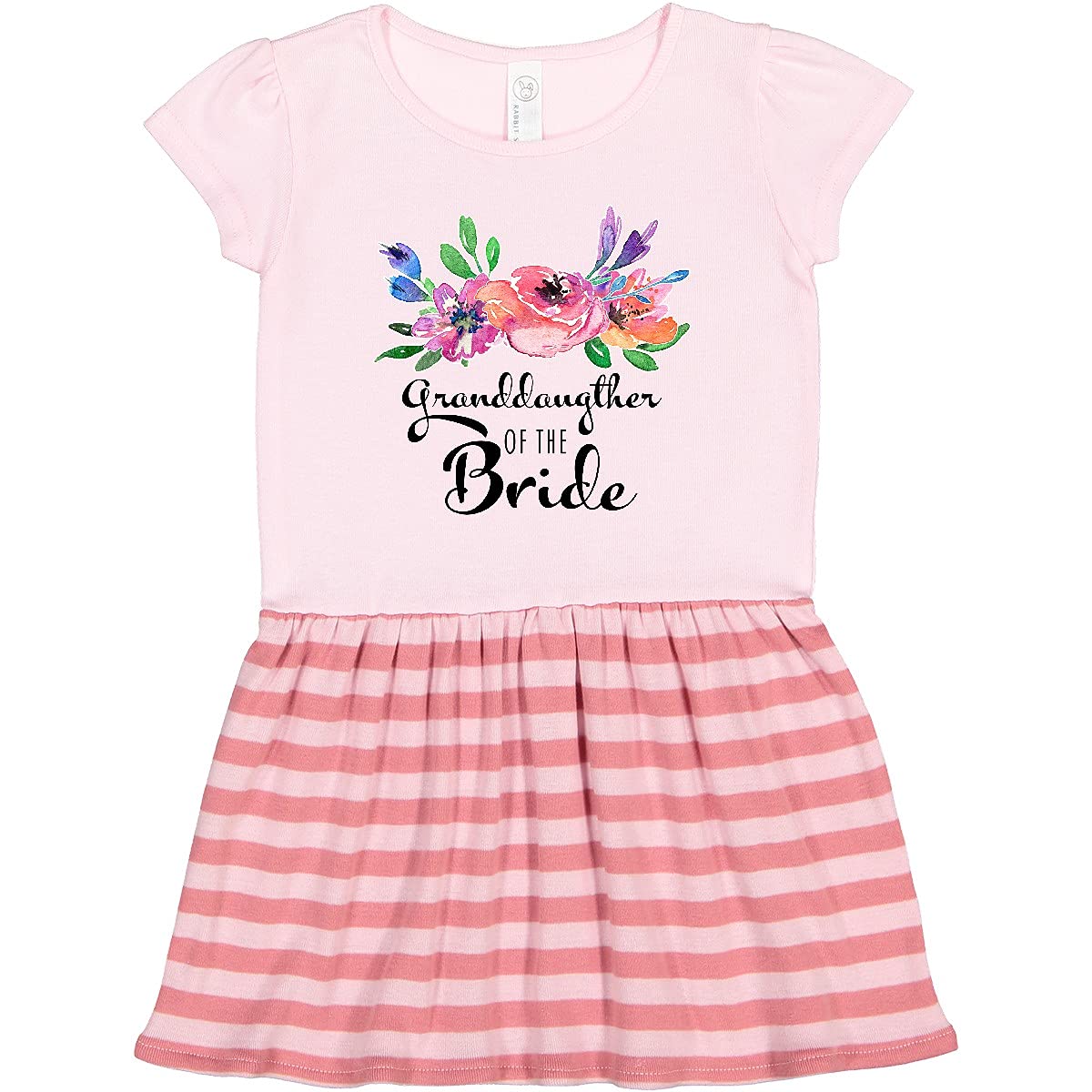 Granddaughter of the Bride Toddler Dress with Bouquet - Flower Girl Outfit