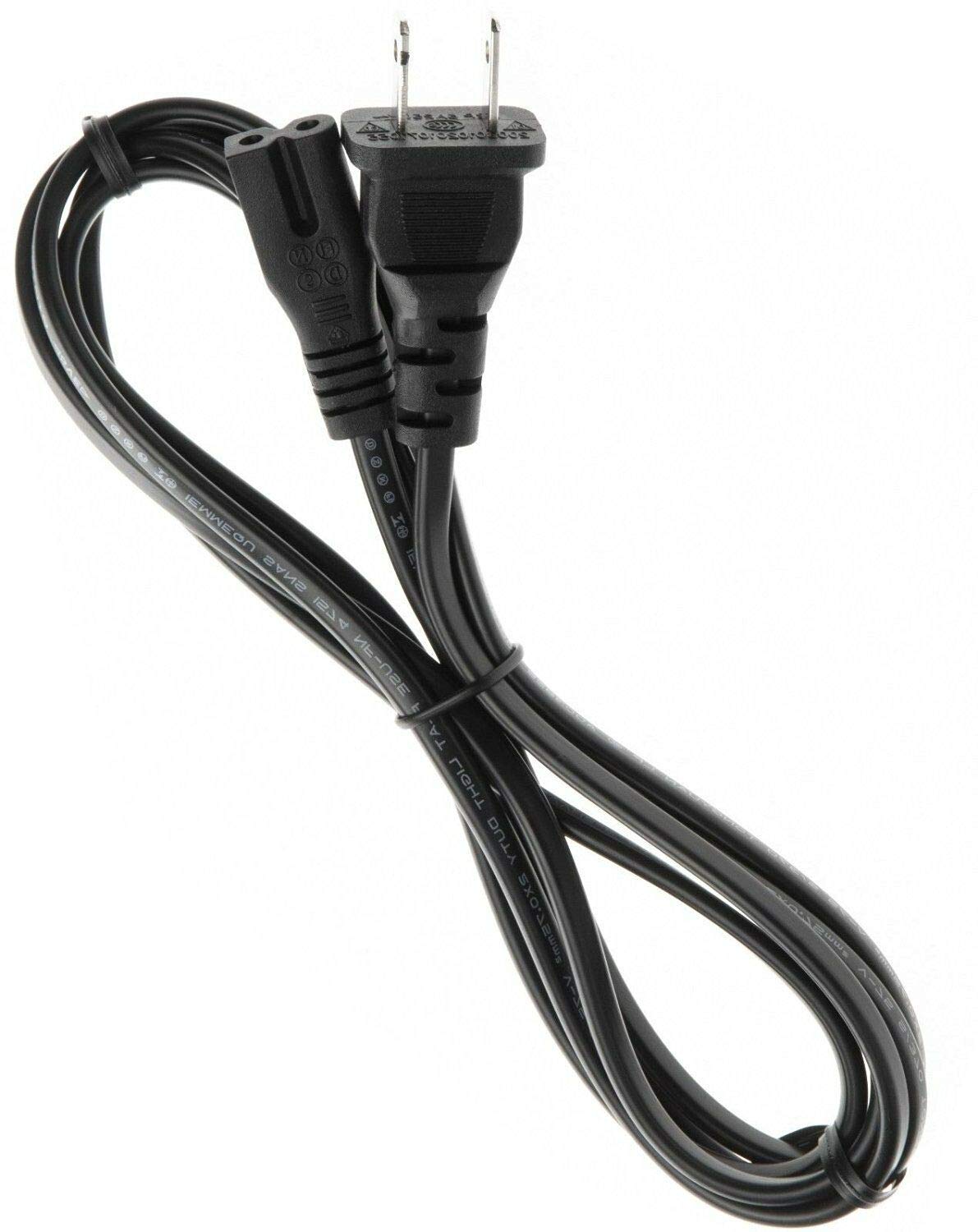Replacement AC Power Cord Cable Plug for Sony CDP-H3600 CFD Series AM/FM CD Player Boom Box - Compatible with CFD-440, 442, 454, 455, 460, 470, 501, 755, 760, 770 Models - Perfect for Home, Office, or Outdoor Music Entertainment