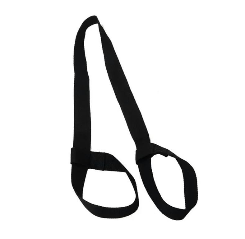 Premium Black Yoga Mat Harness Strap - Adjustable Carrying Sling for Yoga, Exercise & Fitness - Perfect for Gym, Travel & Outdoor Workouts