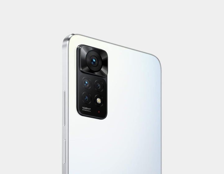 Xiaomi Redmi Note 11 Pro 4G Smartphone - 128GB ROM 6GB RAM, Dual SIM GSM Unlocked (Polar White) - Perfect for Gaming, Photography & Business Use