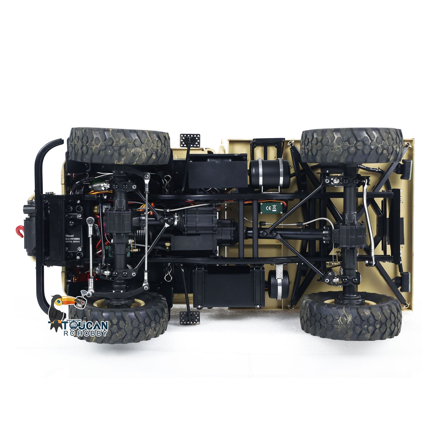 1/10 Scale 4x4 LESU RC Off-Road Crawler Truck RTR with Brushless Motor, 2-Speed Transmission & ESC - High Performance Remote Control Car for Rock Crawling, Trail Adventures and Off-Road Racing