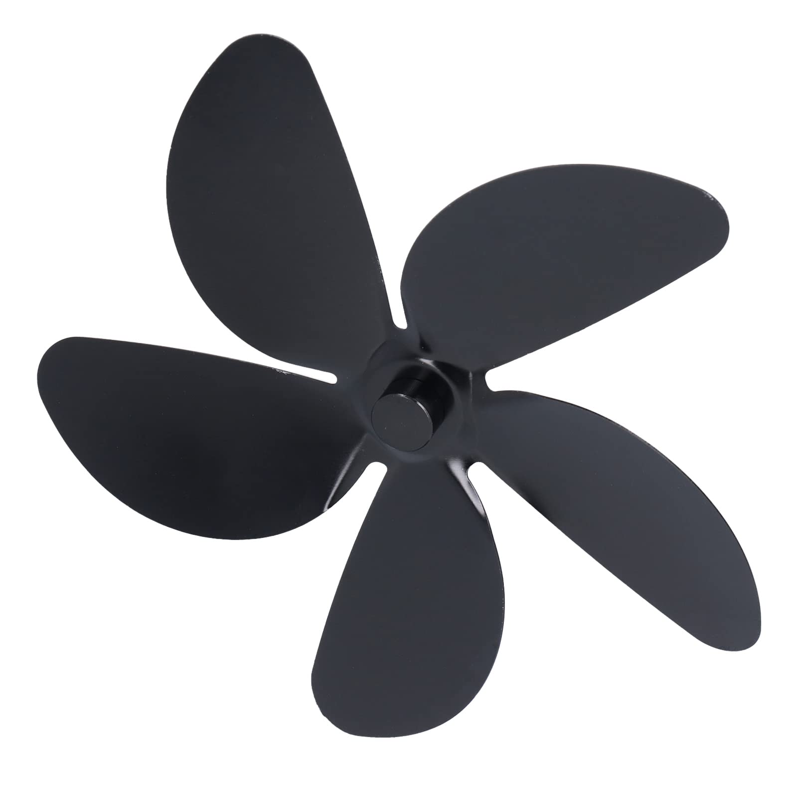 Universal Serlium Fireplace Fan Blade Replacement - 5 Blades Aluminum Alloy Stove Fan for Home Heating - Perfect for Wood Burning Stoves, Pellet Stoves & Fireplace Inserts