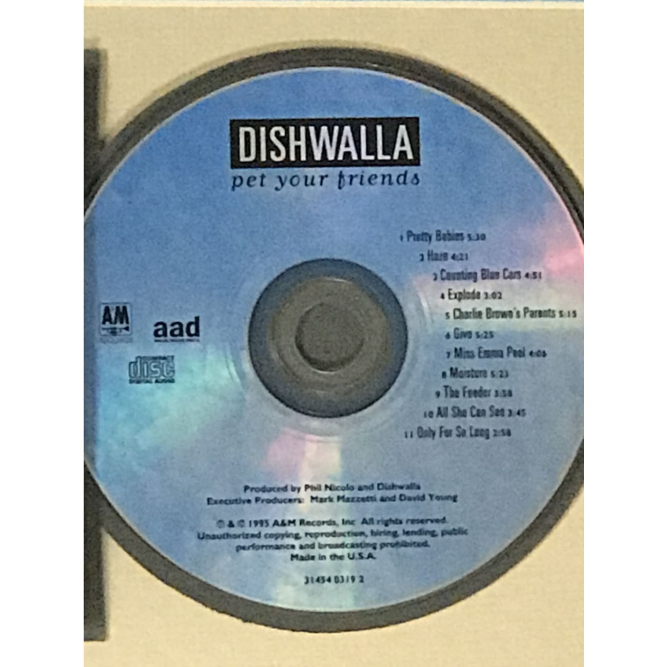 Dishwalla Pet Your Friends A&M Label Award-Winning Music Album - Perfect for Home Listening, Road Trips & Gift Giving