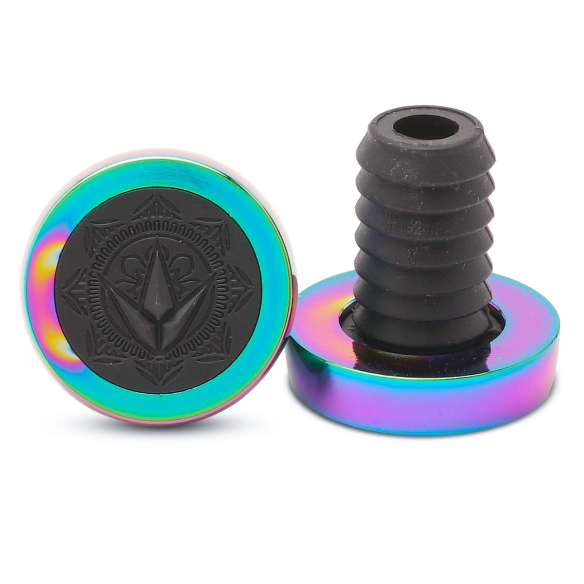 Envy Halo Bar Ends - Motorcycle Handlebar Accessories for Comfort & Style - Perfect for Cruisers, Touring Bikes & Long Rides