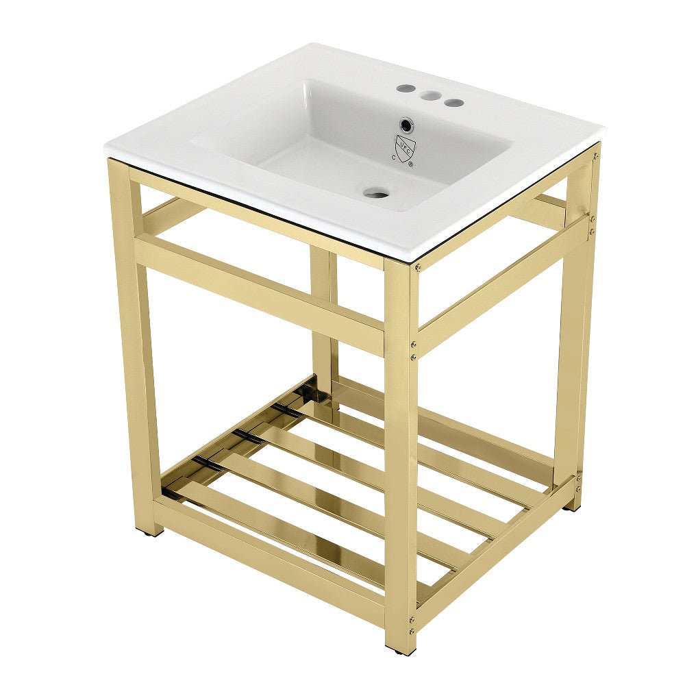 White/Polished Brass