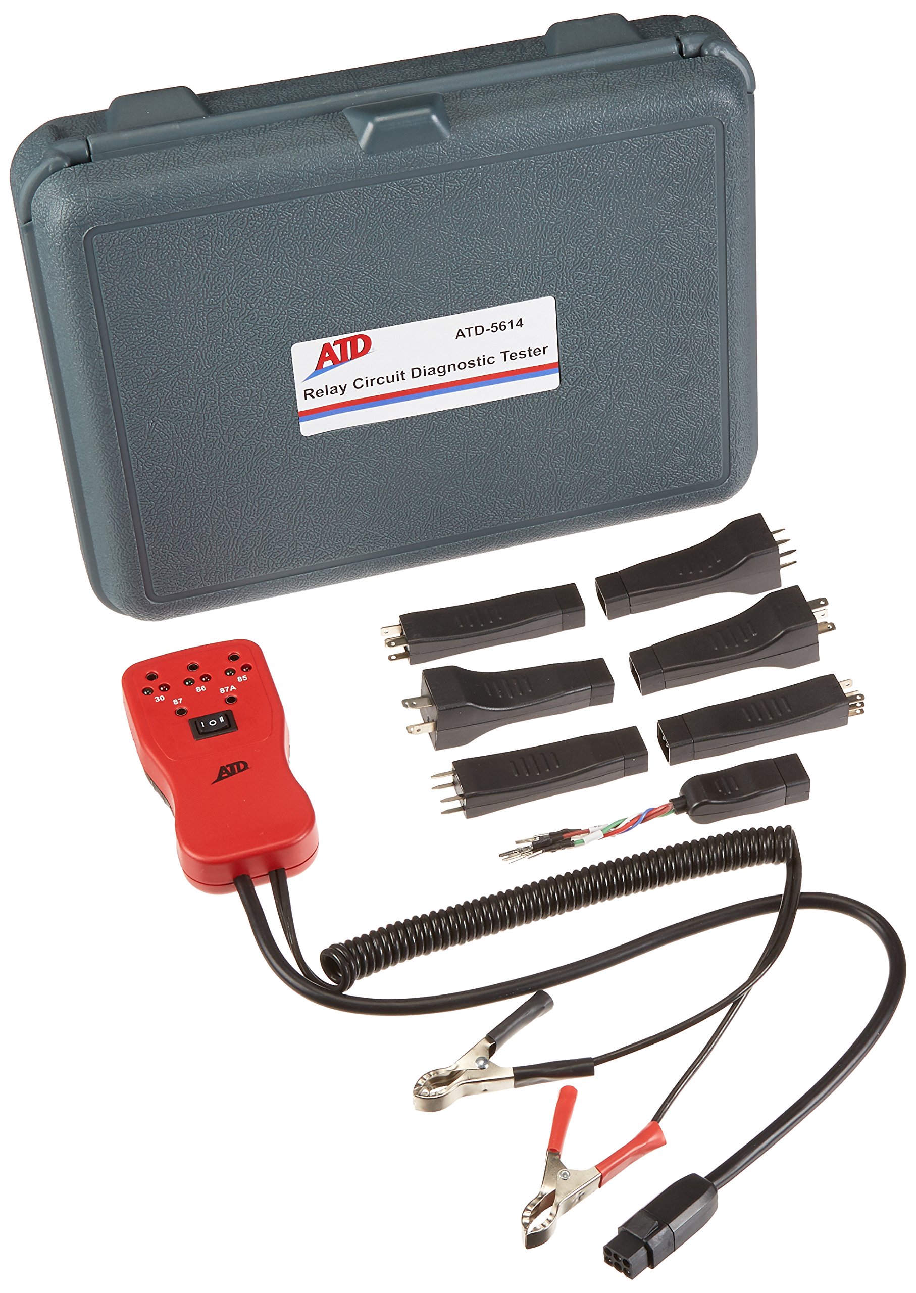 ATD Tools 5614 Automotive Relay Circuit Tester - 12V DC Relay Tester for Cars, Trucks & Motorcycles - Diagnose Electrical Issues Quickly - Perfect for Mechanics & DIY Auto Repairs