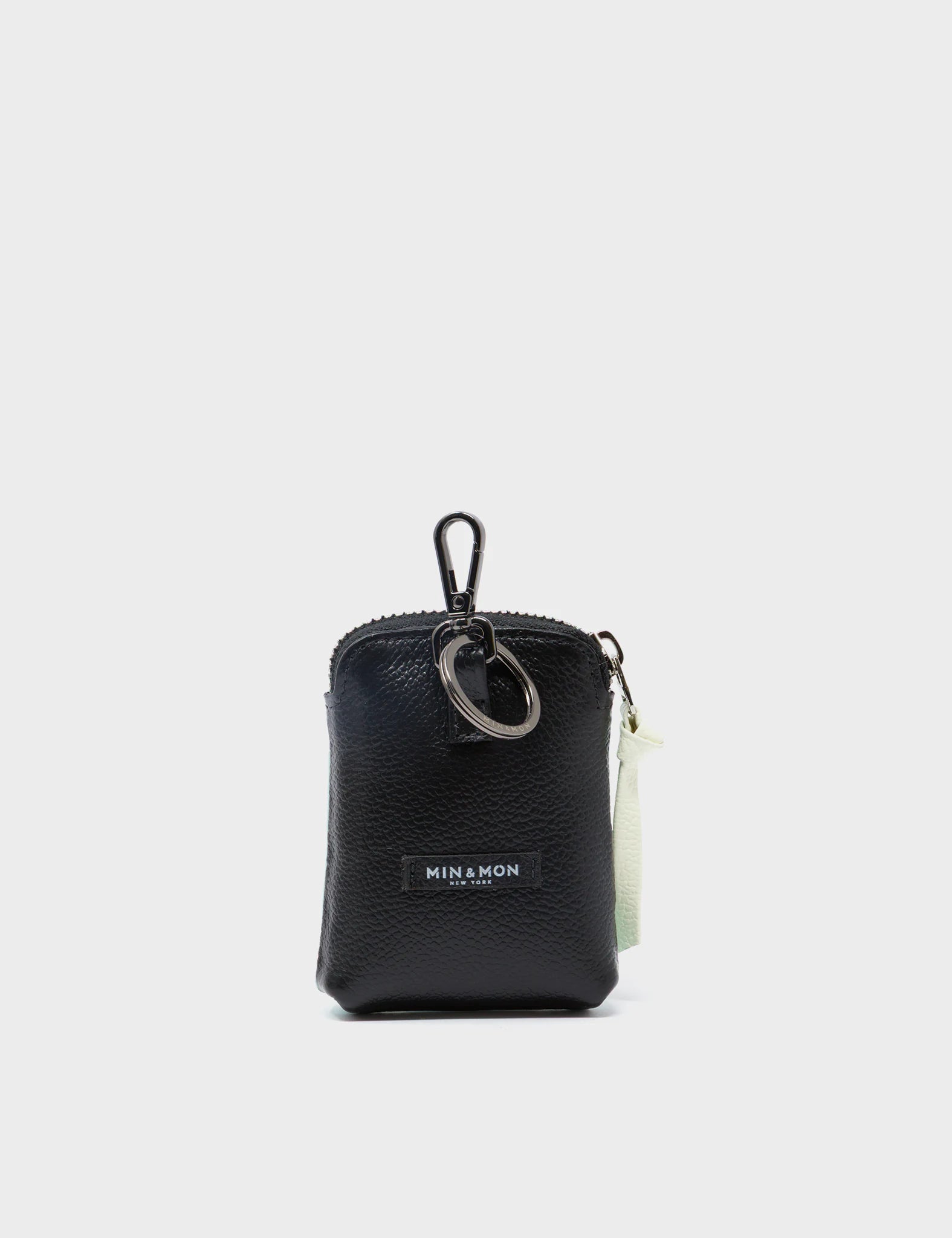 Florence Pouch Charm Keychain - Water Ballet Blue Leather with Cloud Applique | Stylish Accessory for Bags, Keys & Gifts