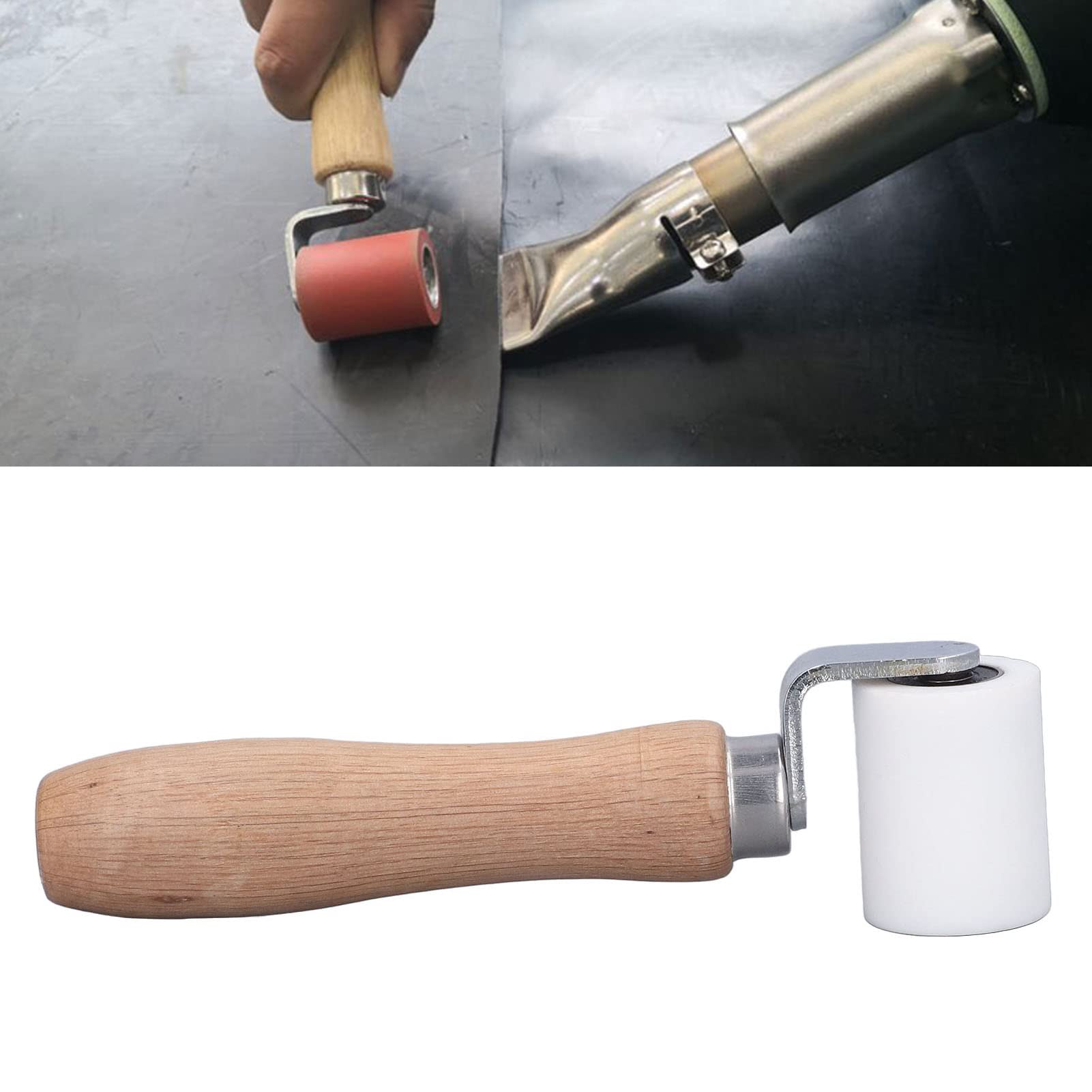 40mm Heavy Duty Silicone Seam Roller - 1.6 Inch High Temperature Resistant Hand Pressure Roller for Leather Craft, Upholstery & DIY Projects - Perfect for Sewing, Quilting & Fabric Smoothing