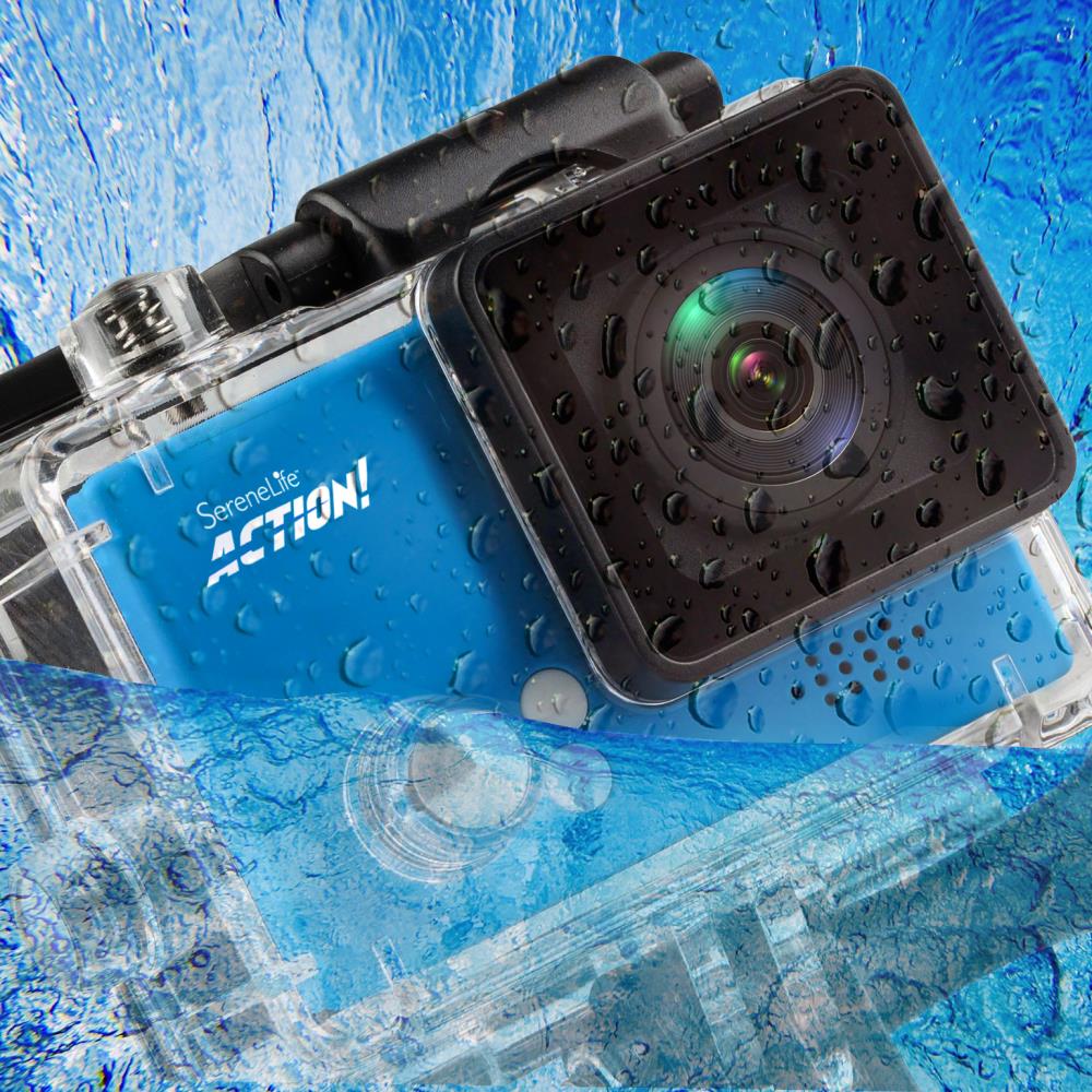 4K Ultra HD Compact Action Camera - Waterproof, WiFi, 30M for Sports, Travel & Vlogging - Perfect for Surfing, Skiing & Outdoor Adventures