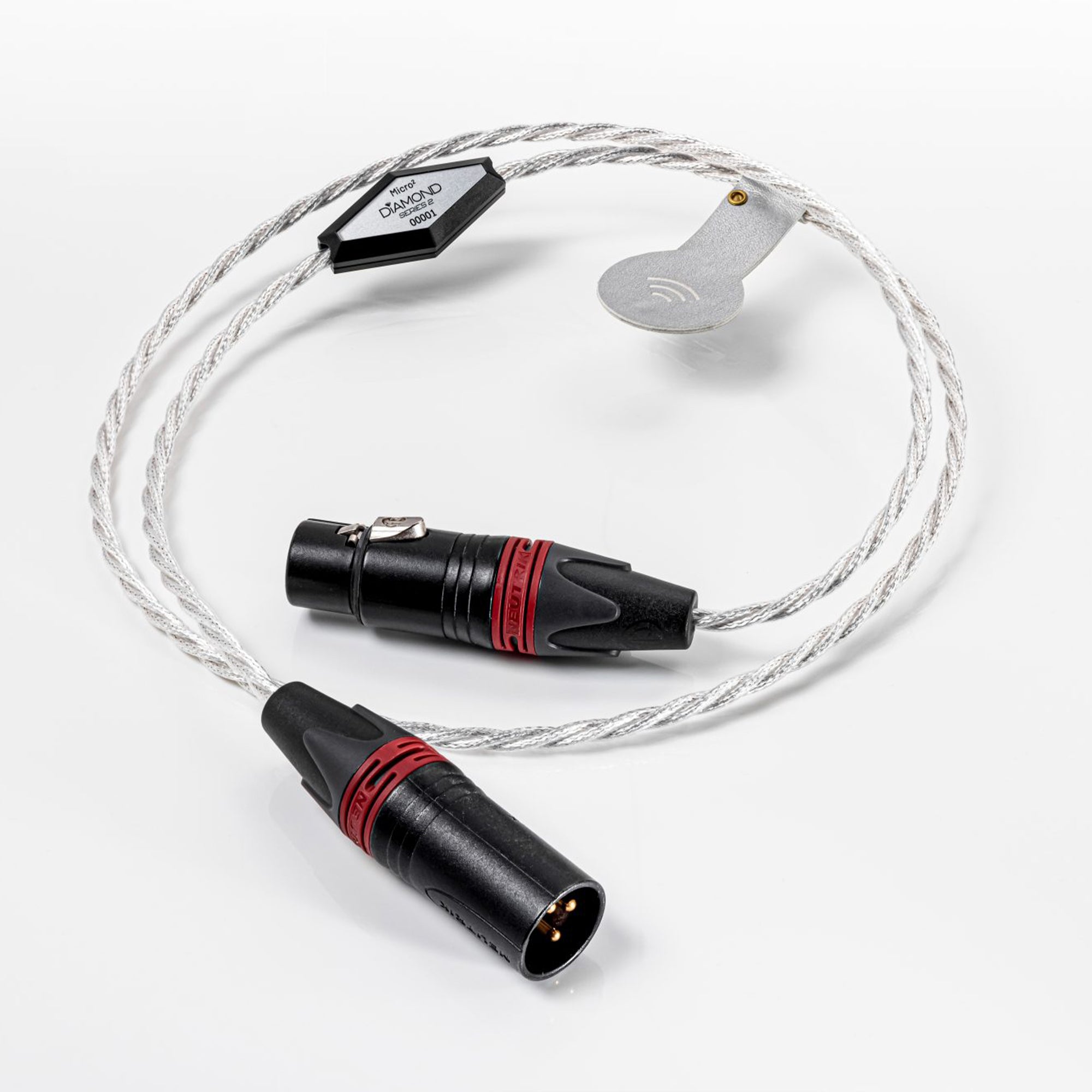 Premium Crystal Cable Diamond Series 2 Micro2 Interconnect Cables - High-End Audio Connection for Home Theater & Hi-Fi Systems - Perfect for Audiophiles & Professional Studios