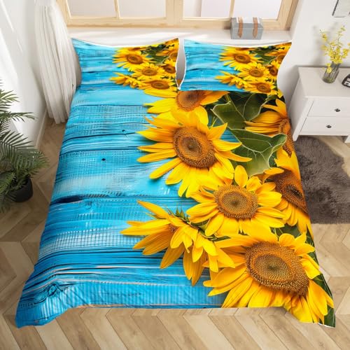 Teal Sunflower