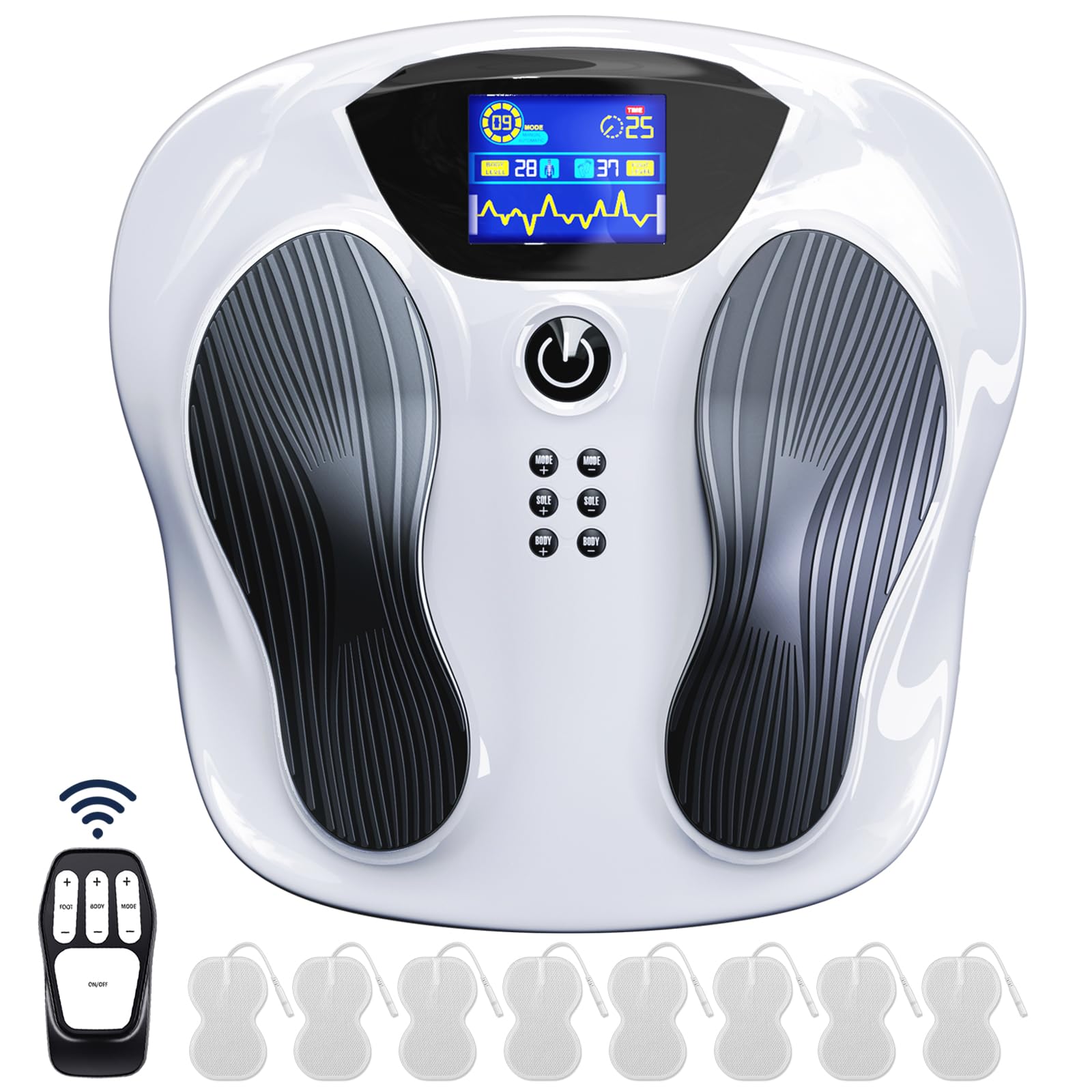 Creliver Pro Foot Nerve and Muscle Stimulator - TENS & EMS Therapy for Neuropathy, Circulation, and Pain Relief - Electric Foot and Leg Massager for Improved Blood Flow - FSA/HSA Eligible - Perfect for Home Use, Relaxation, and Post-Workout Recovery