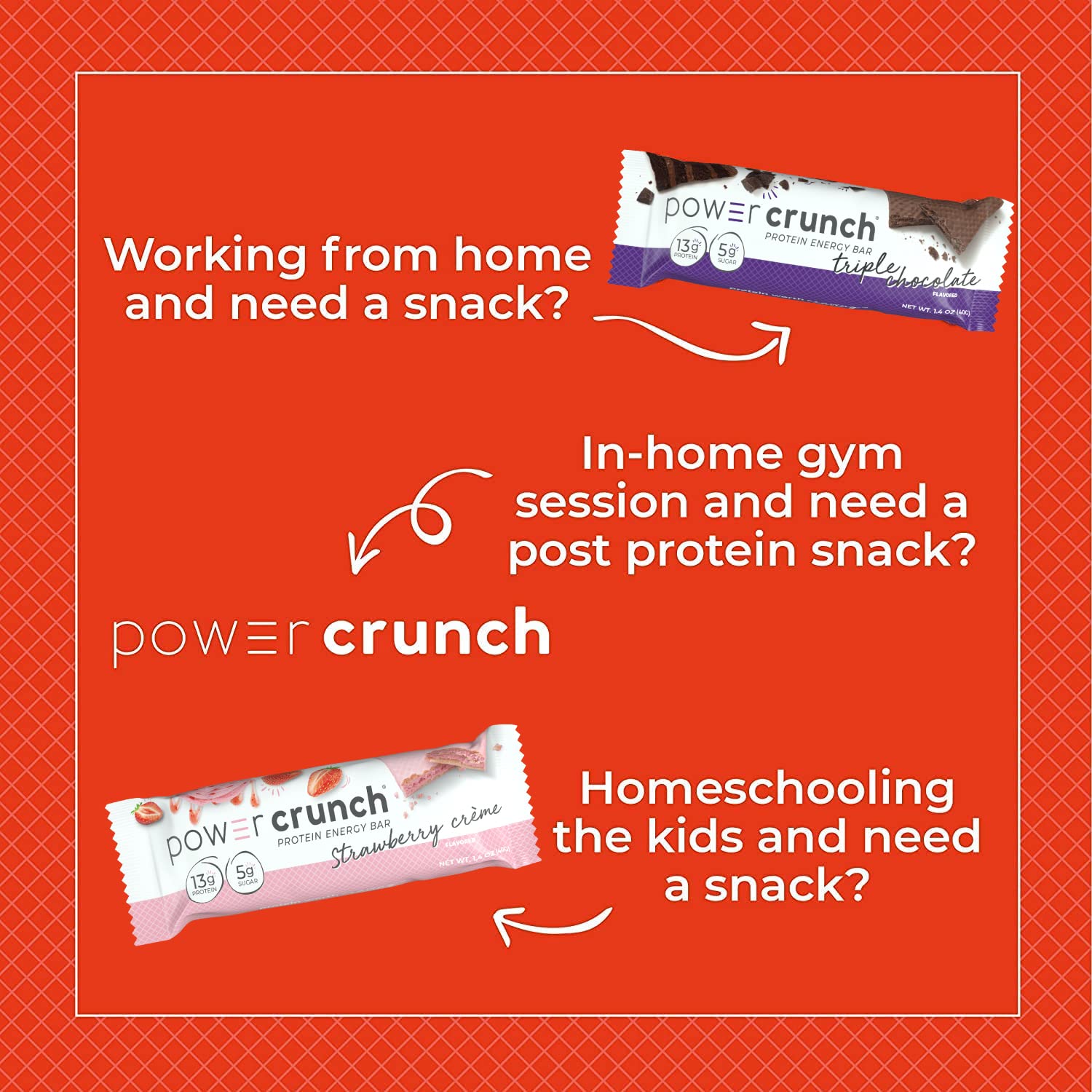 Power Crunch Protein Wafer Bars Variety Pack - 6 Delicious Flavors, 1.4oz Bars (30 Count) - High Protein Snack for Energy, Workout Recovery & On-the-Go Nutrition - Perfect for Gym, Hiking & Office Snacking