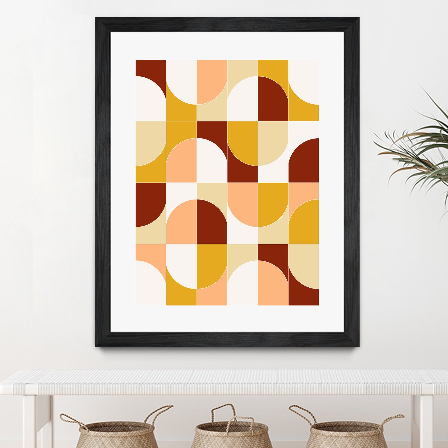 Bold Geo Tiles 03 - Modern Geometric Peel and Stick Wall Decals for Home & Office Decor | Perfect for Nursery, Living Room, Bedroom, and Workspace Design