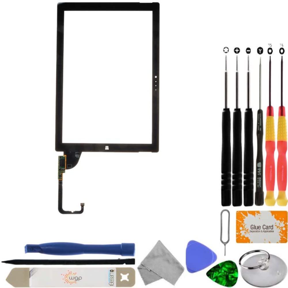 Microsoft Surface Pro 3 Digitizer Screen Replacement Kit (Black) - Includes All Necessary Tools for DIY Repair | Perfect for Home, Office & School Use