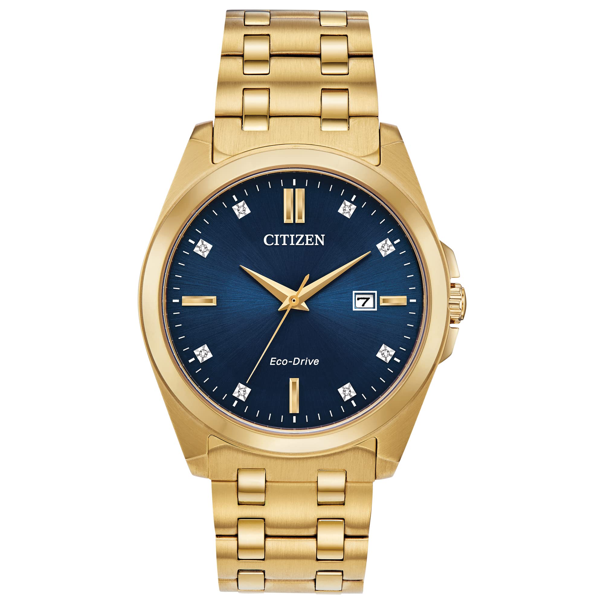 Citizen Men's Classic Peyton Eco-Drive Watch with Date Display, Sapphire Crystal & Diamond Markers - Water Resistant Dress Watch for Business & Formal Occasions