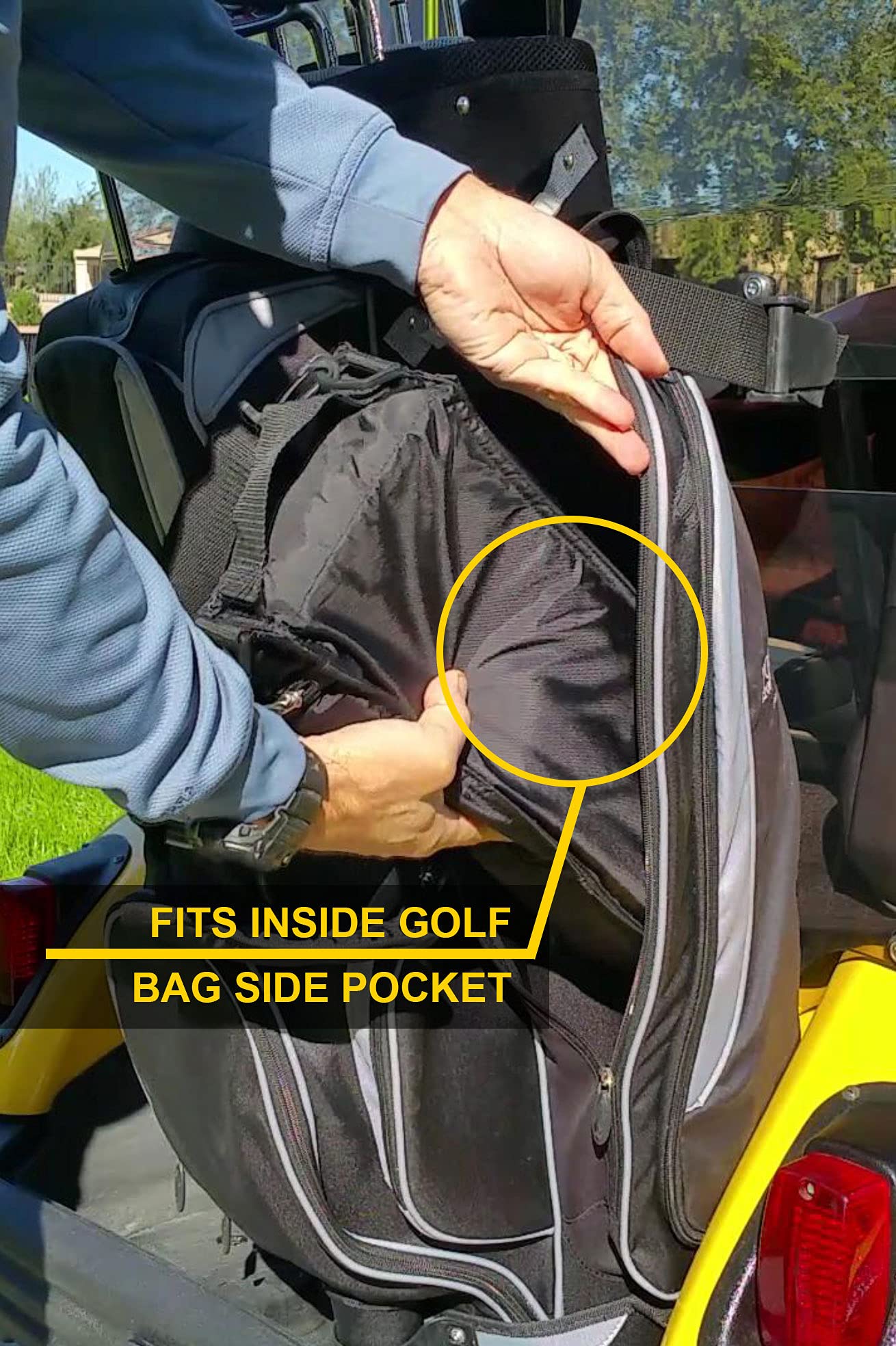 CaddyDaddy Insulated Golf Bag Cooler with Ice Pack - Golf Accessories for Men & Women - Portable Golf Cooler Sleeve for Drinks & Snacks - Perfect Golf Gift & Wine Chiller - Ideal for Golf Courses, Picnics & Outdoor Events