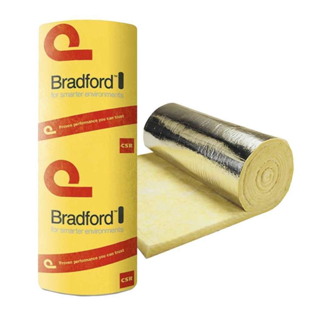 Bradford R1.3 Anticon 60 L/Duty Foil Faced Insulation Roll - 60mm x 1200mm x 15m (18sqm) - Thermal & Acoustic Insulation for Walls, Roofs & Floors | Perfect for Home, Office & Commercial Buildings