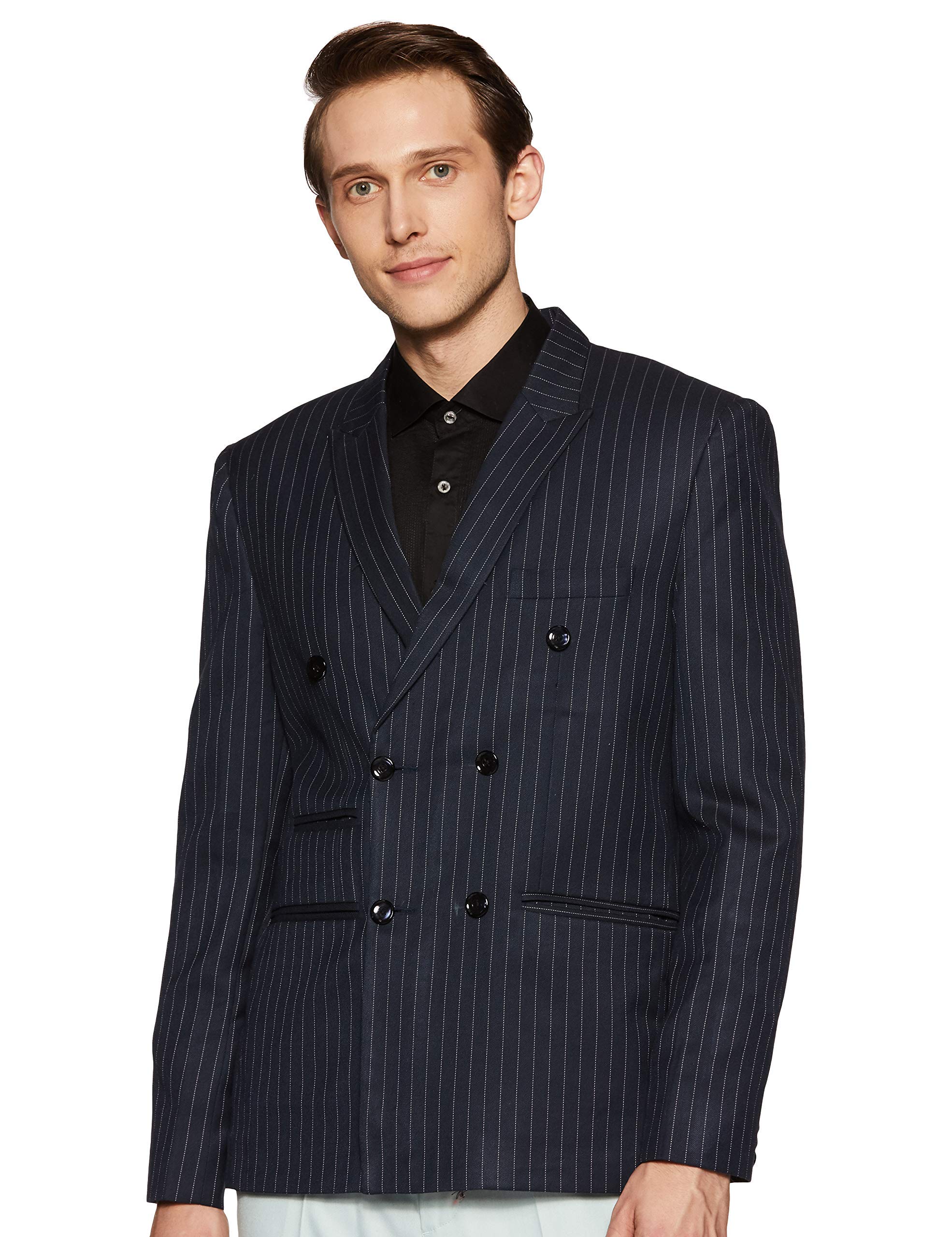 LUXRIO Men's Slim Fit Lightweight Blazer Jacket with Button Closure - Perfect for Business Casual, Office Wear & Formal Events