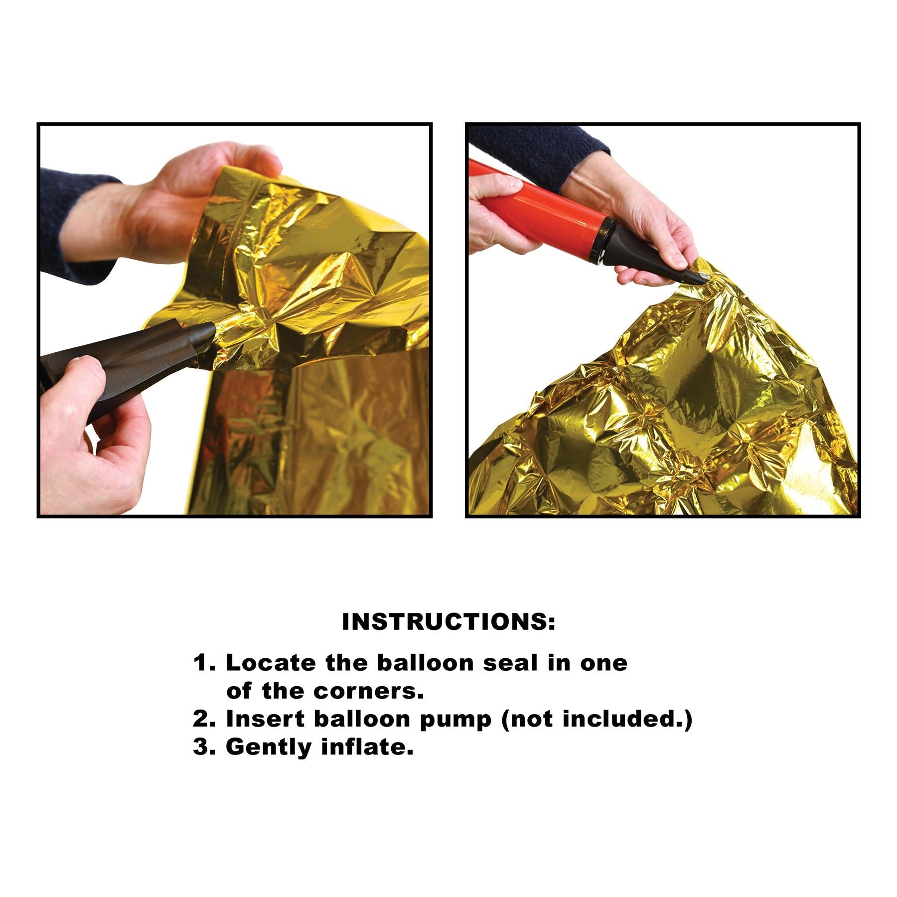 12 Pack Beistle Gold Foil Party Balloons - Premium Metallic Balloon Backdrop for Birthday, Wedding, Baby Shower & Anniversary Decorations - Perfect for Photo Booths & Event Wall Decor