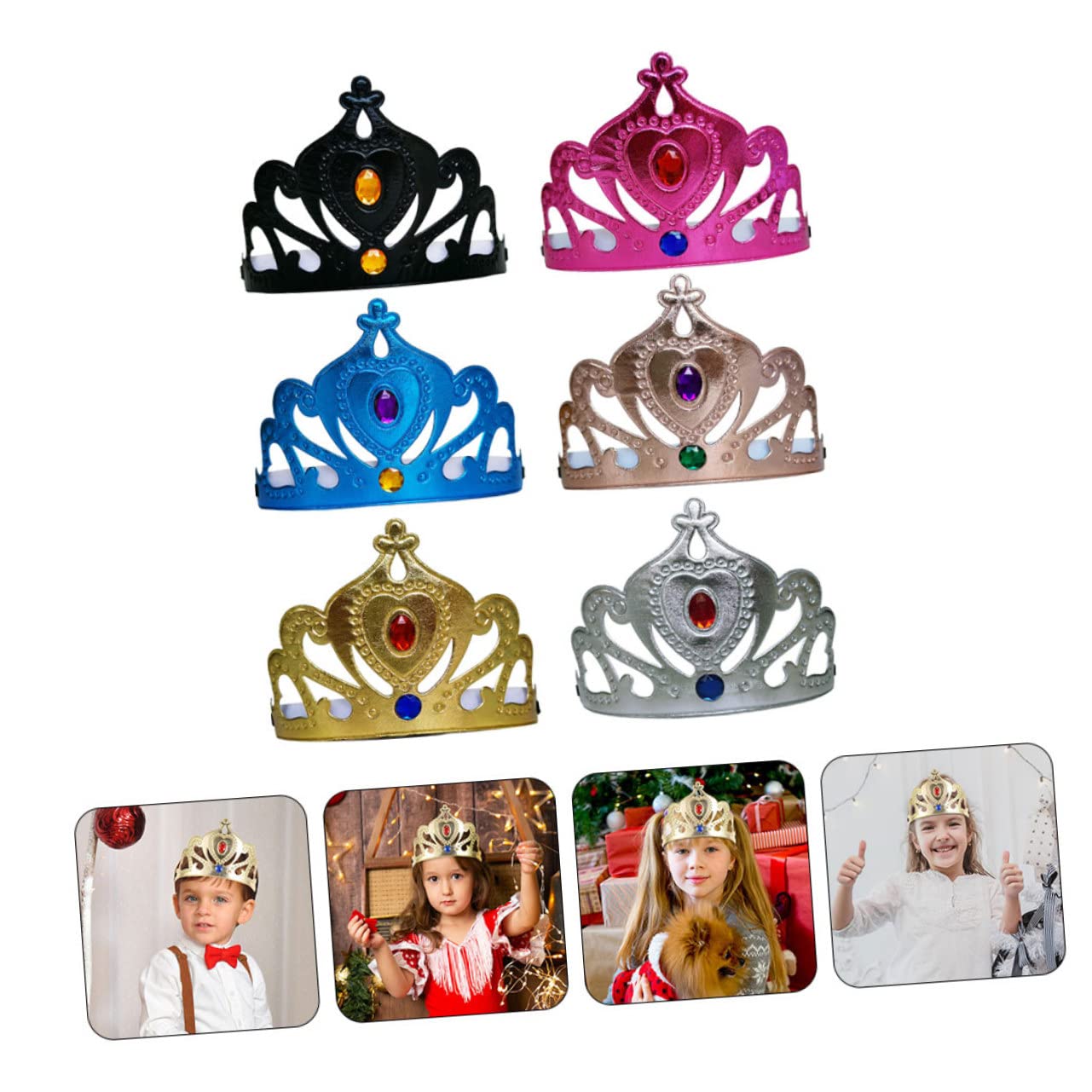 30 Pcs Kids Crown Hair Accessories - Wedding, Birthday, Christmas Party Headbands for Girls & Boys - Delicate Princess Tiaras & Prom Hats for Children's Dress Up & Photo Shoots