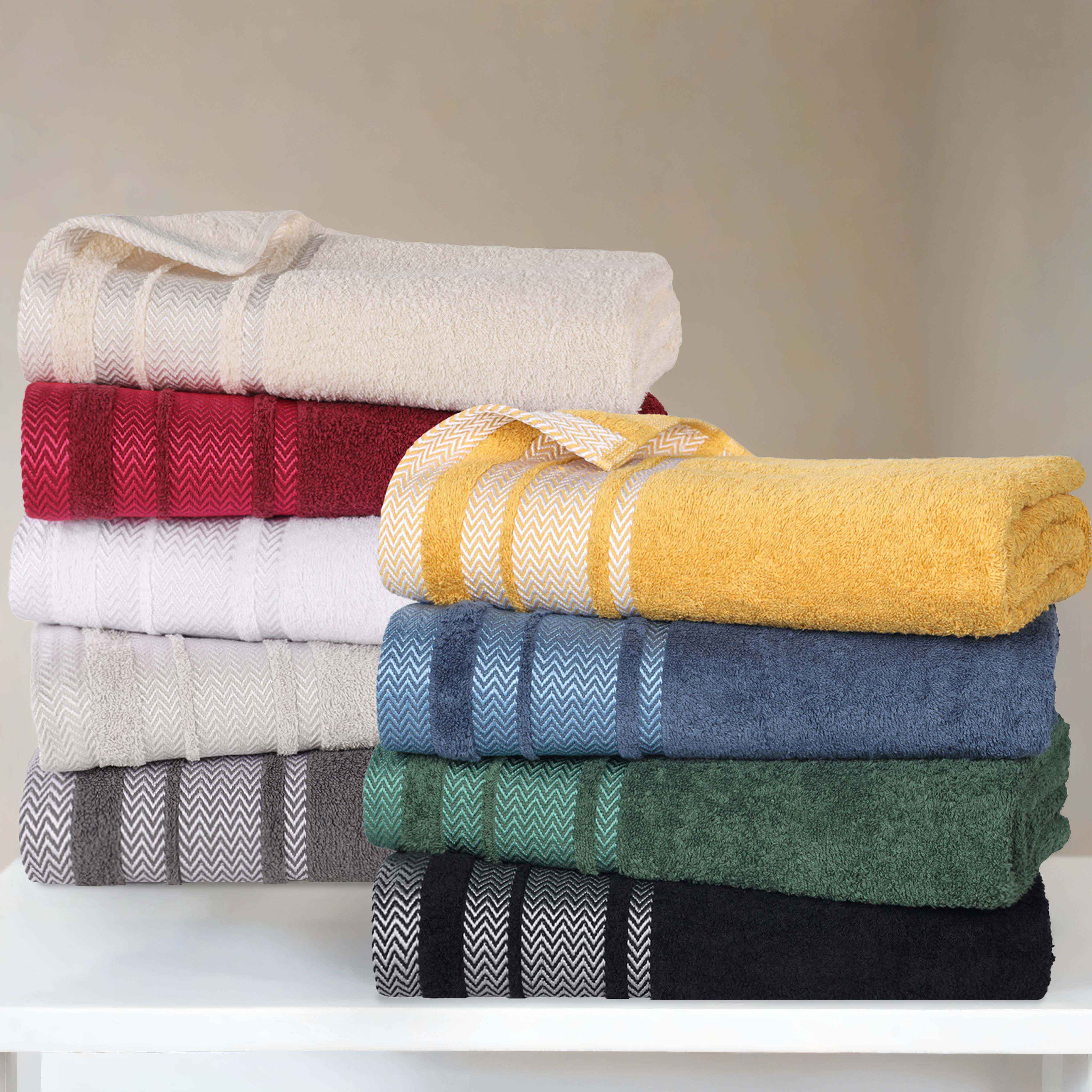Premium 12-Pack Medium Weight Cotton Face Towels & Washcloths – Soft, Absorbent for Skincare, Makeup Removal, and Bathing
