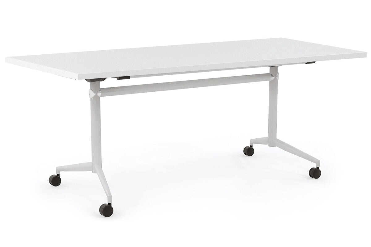 Flip Top Folding Mobile Conference Room Table Uno - 1800L x 800W - Portable Meeting Table for Office, Classroom & Event Spaces