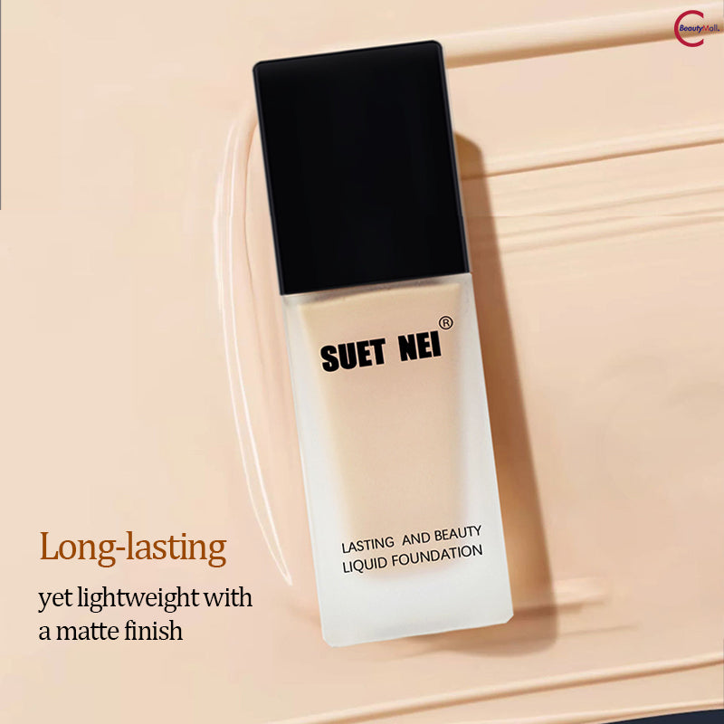 Long-Lasting Liquid Foundation - SUET NEI Little Long Bottle for Flawless Matte Finish | Perfect for Daily Wear, Special Occasions & Photography