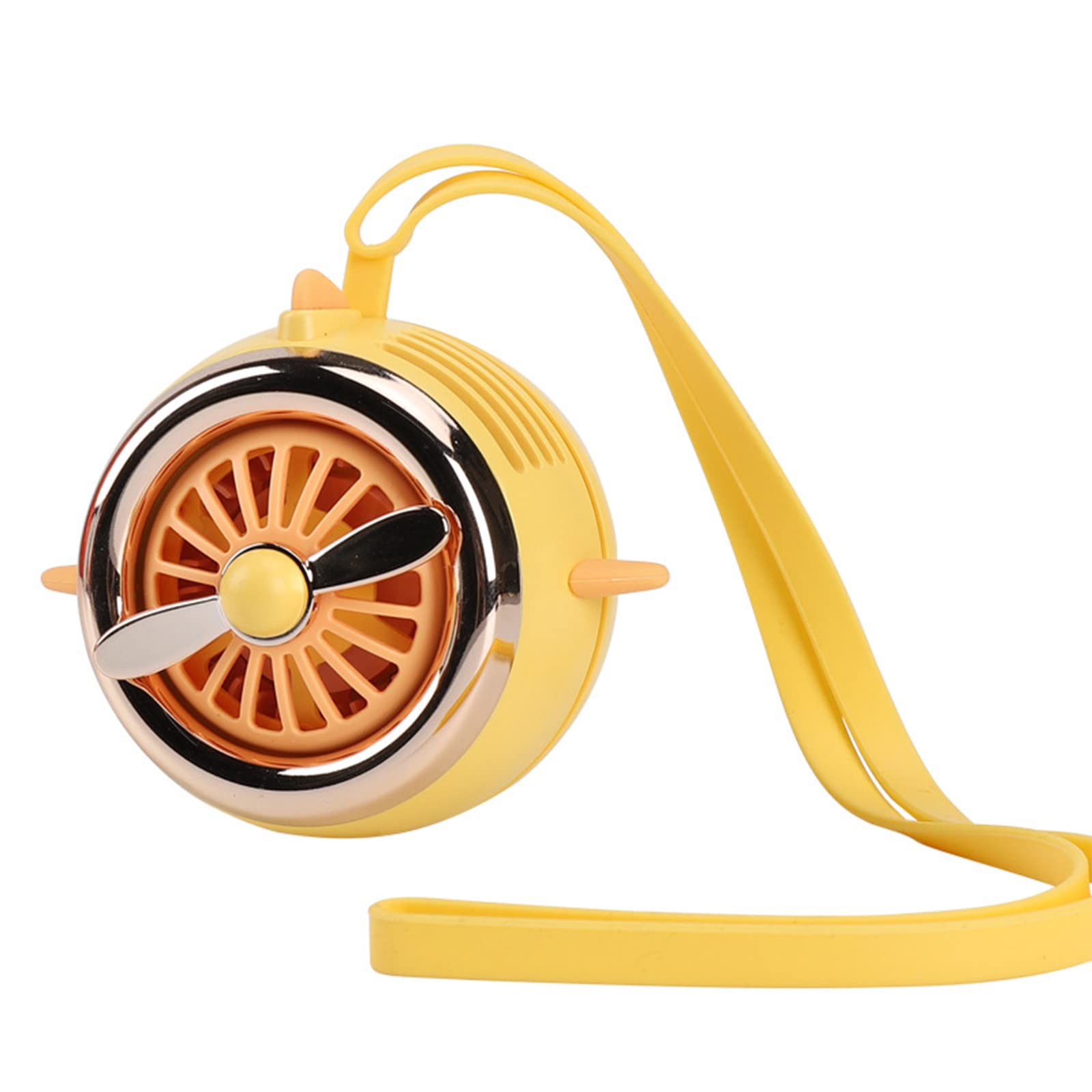 Portable USB Mini Fan - Leafless Hanging Neck Fan with Rechargeable Battery | Perfect for Travel, Office, Gym & Outdoor Activities