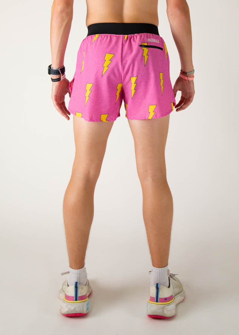Men's Running Shorts with Side Split - Breathable Pink Athletic Shorts for Jogging, Gym & Workout | Lightweight & Comfortable Training Shorts