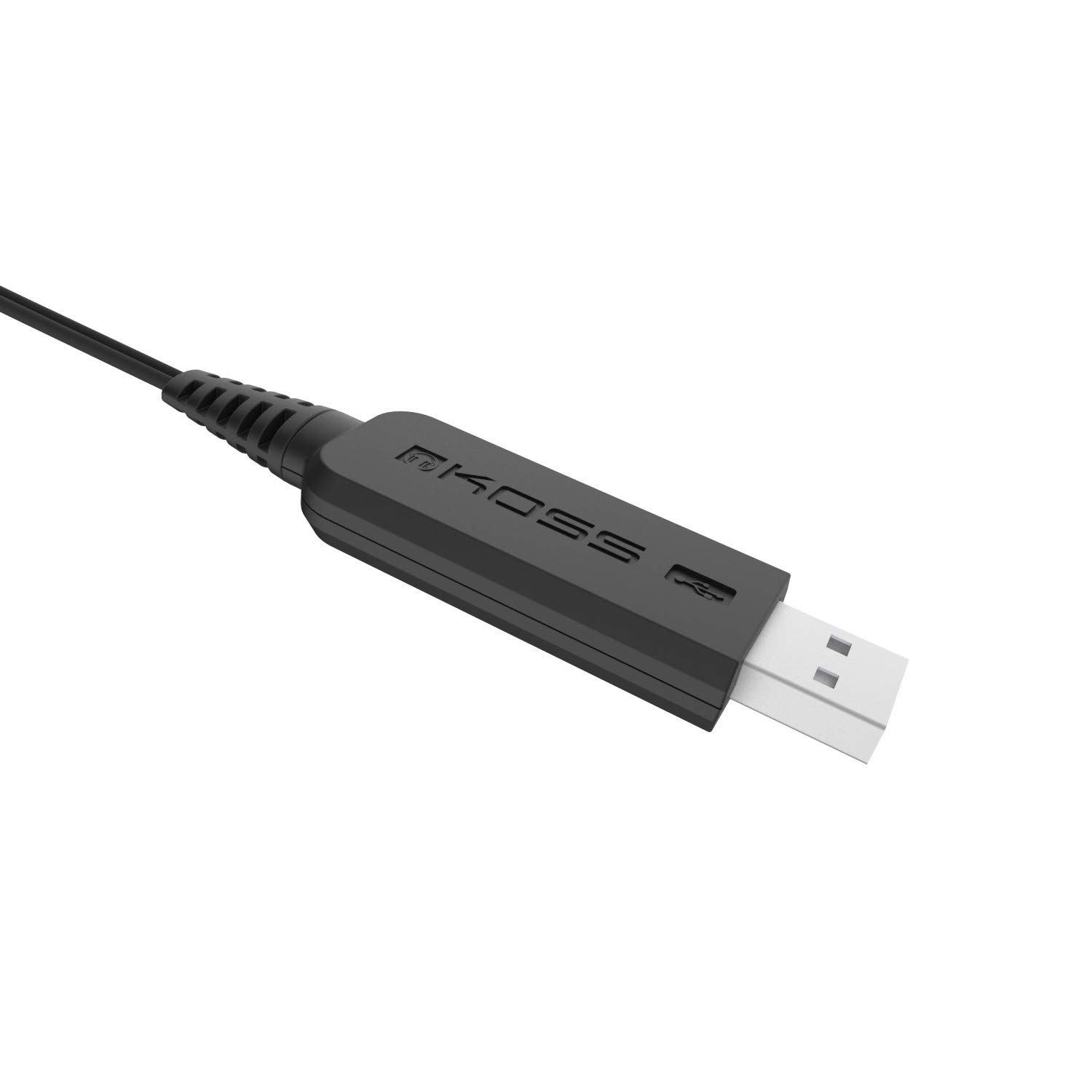 Koss CS300-USB Wired USB On-Ear Headset with Noise Cancelling Microphone & Flexible Boom Arm - Black | Perfect for Call Centers, Customer Service & Remote Work