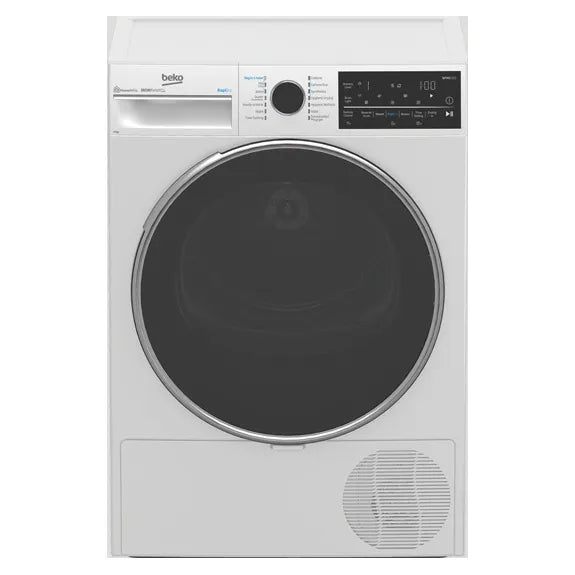 Beko BDPB904HW 9kg Hybrid Heat Pump Dryer with Steam Function - Energy Efficient Laundry Solution for Home & Apartment Use