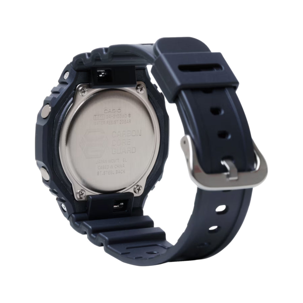 Casio G-Shock GA2100WD-1A Black & White Digital Analog Watch - Stylish and Durable for Outdoor, Sports & Everyday Wear