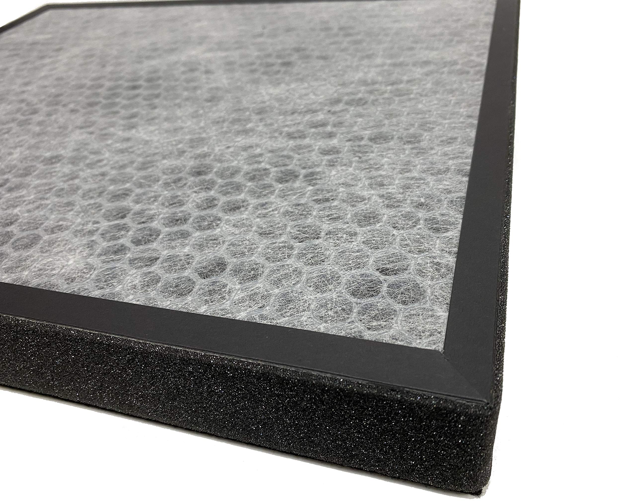 Nispira True HEPA Activated Carbon Air Filter Replacement Set (4 Pack) - Compatible with Air Purifier Models A350 & A375, Alternative to BF25A - Improves Indoor Air Quality for Allergies, Pets, and Dust Removal