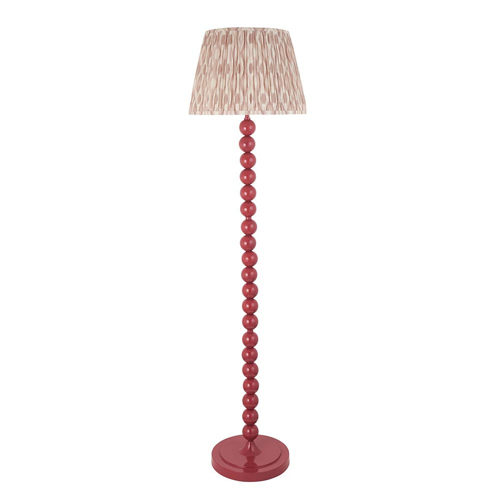Auralis Ikat Floor Lamp with E27 Socket - Modern Handwoven Design for Living Room, Bedroom & Office Lighting