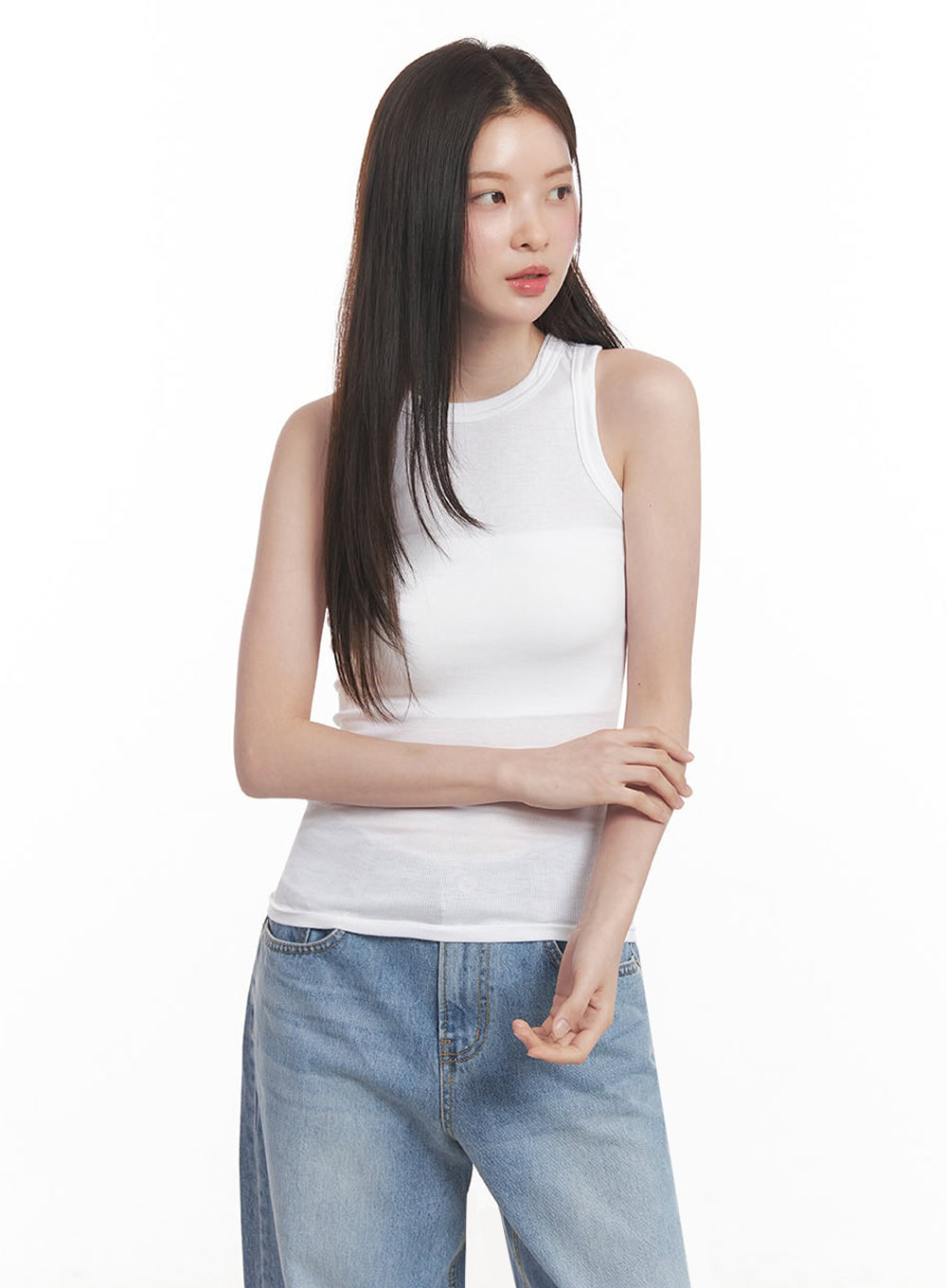 Essential Mock Neck Tank Top for Women - Soft Stretchy Comfort Fit - Casual & Workout Wear - IY509 - Perfect for Yoga, Gym, and Everyday Fashion