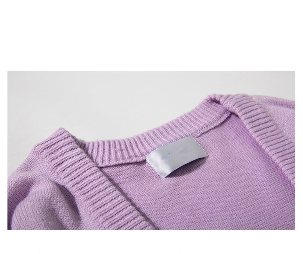 Retro Men's V-Neck Sweater Cardigan - Hip Hop Knitwear for Casual & Streetwear Fashion - Perfect for Layering, Daily Outfits, and Urban Style