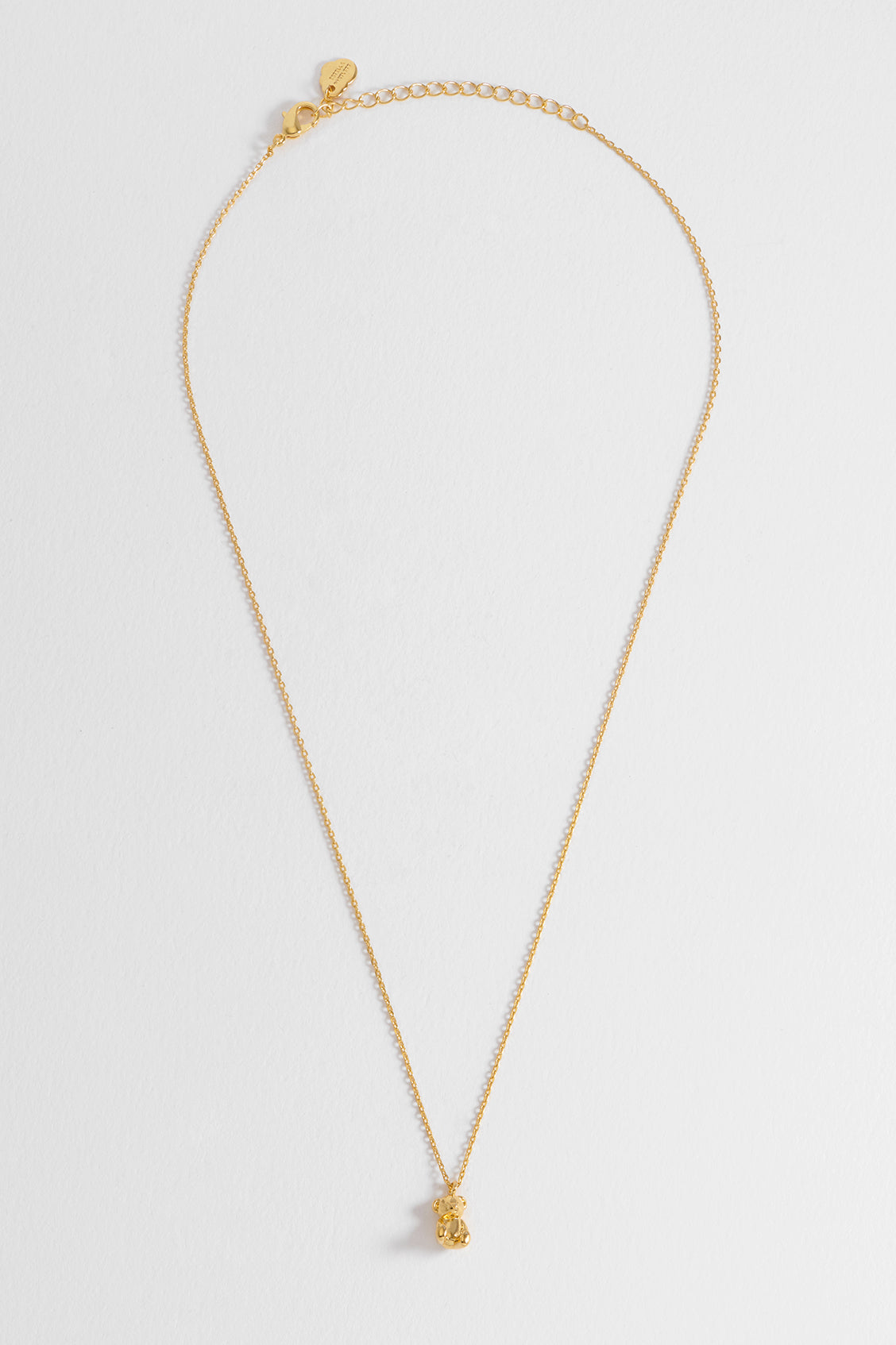 Cute Teddy Bear Pendant Necklace for Women - Sterling Silver or Gold Plated Charm Jewelry Gift for Her - Perfect for Valentine's Day, Birthday & Anniversary