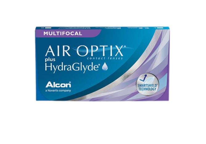 AIR OPTIX® plus HydraGlyde® Multifocal Contact Lenses (6 Pack) – Monthly Disposable for Presbyopia & Dry Eyes – Perfect for Computer Work & Active Lifestyles