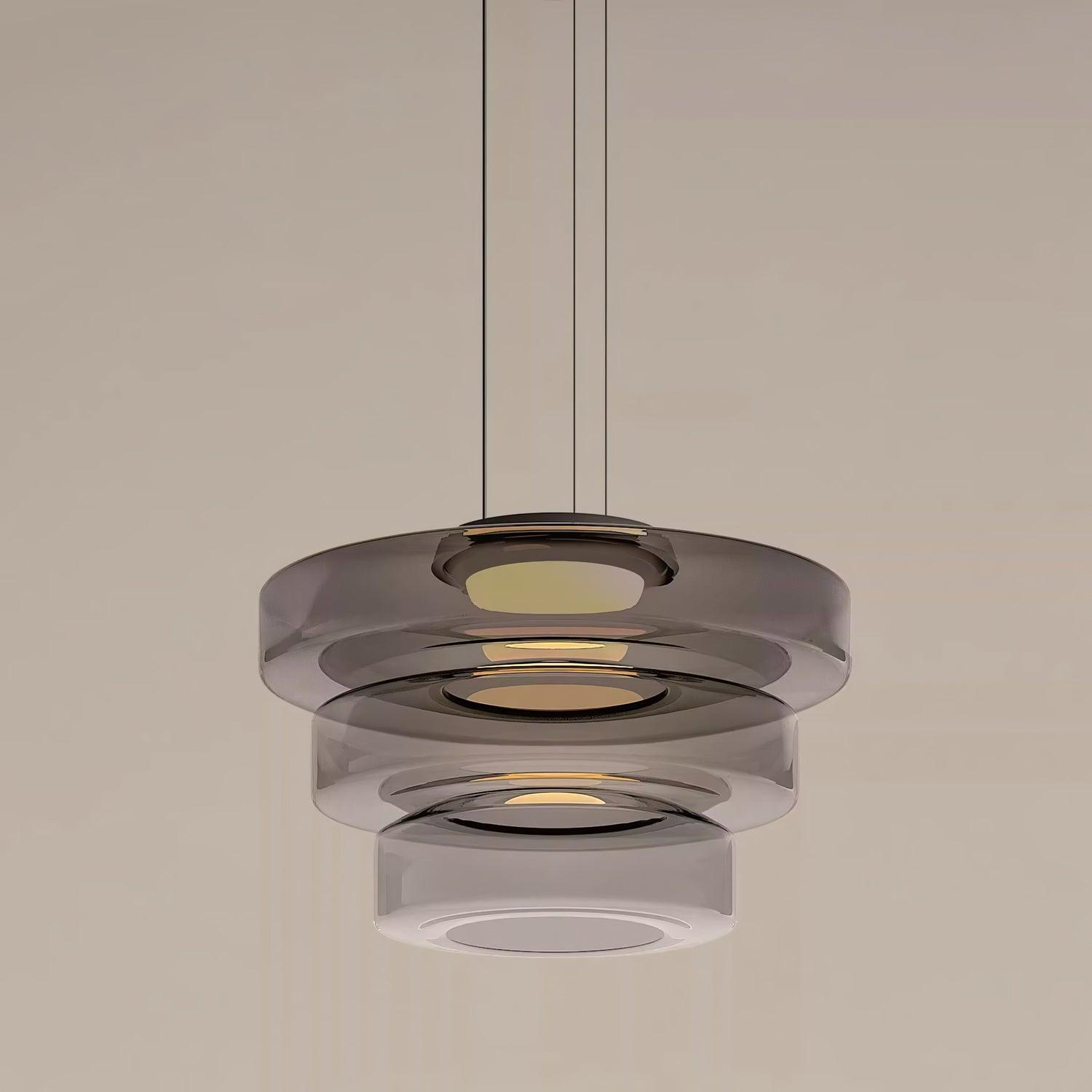 Modern Levels Series Pendant Light - Adjustable Hanging Chandelier for Kitchen Island, Dining Room & Bedroom Lighting